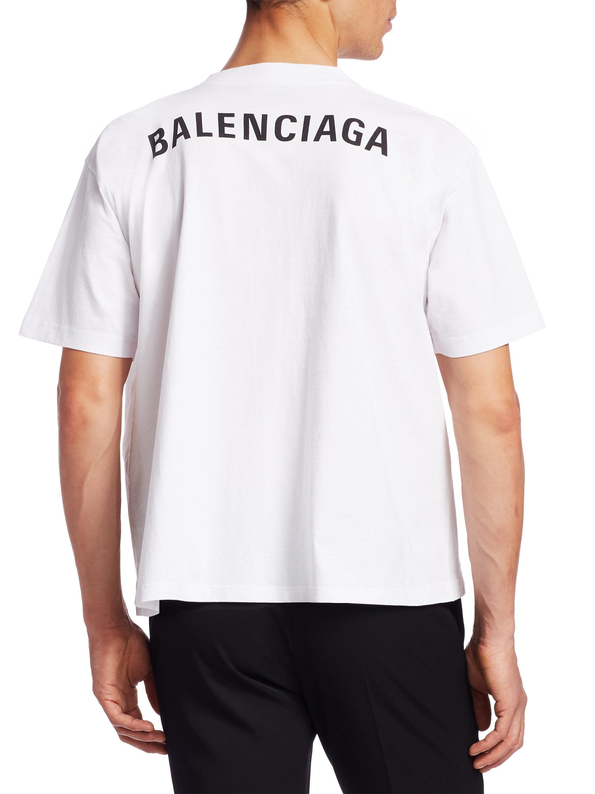 Balenciaga Back Logo T Shirt Store, 50% OFF | www.ingeniovirtual.com