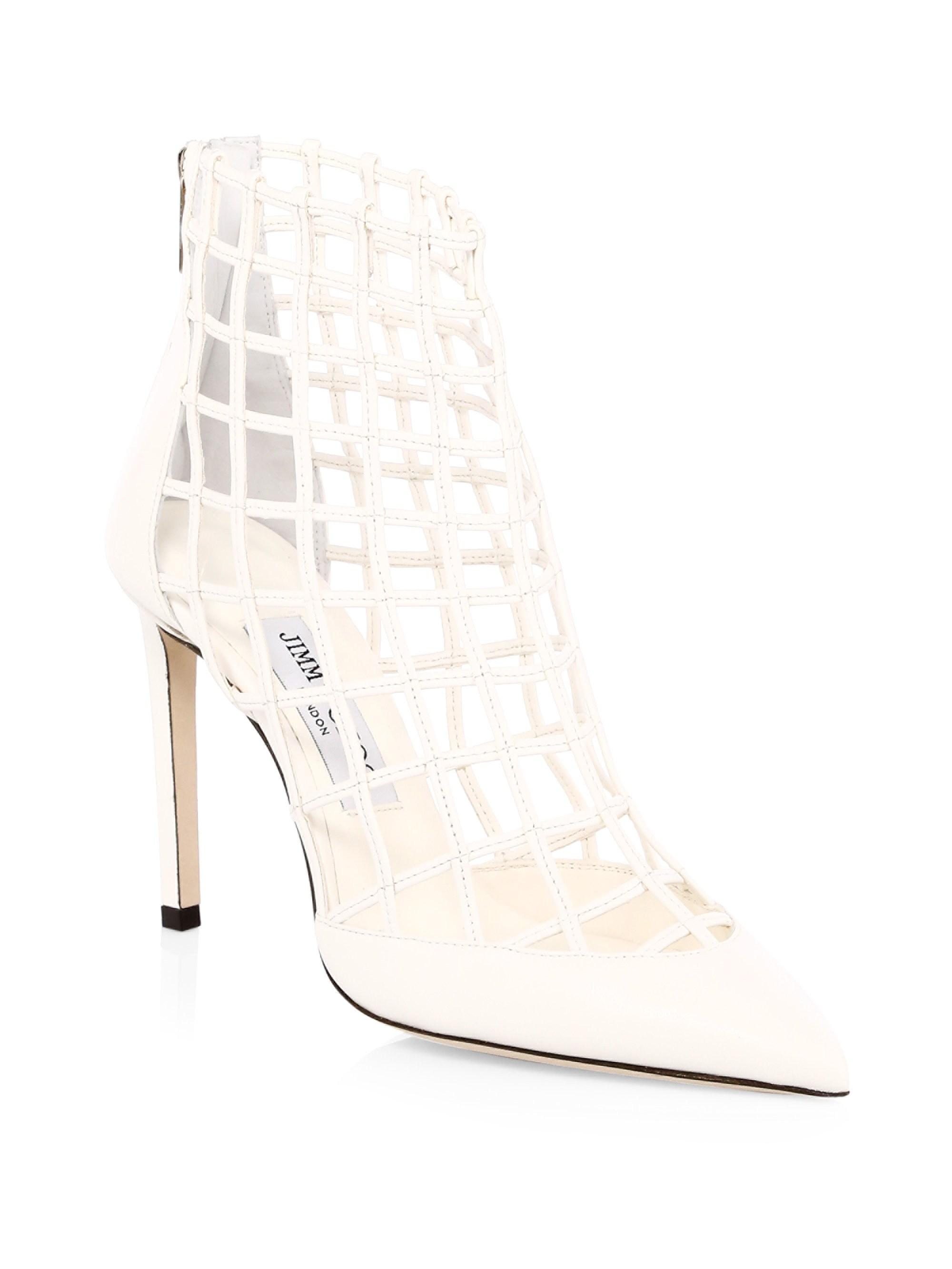 jimmy choo sheldon leather cage heels