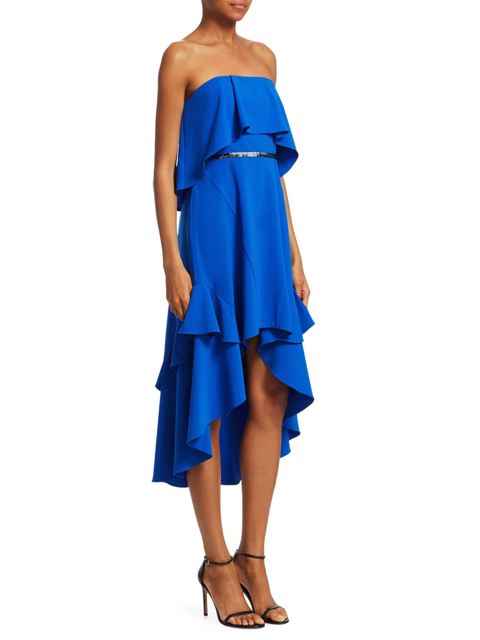 beaded high low dress