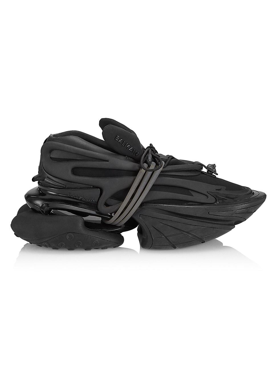 Balmain Unicorn Neoprene Sneakers in Black for Men | Lyst