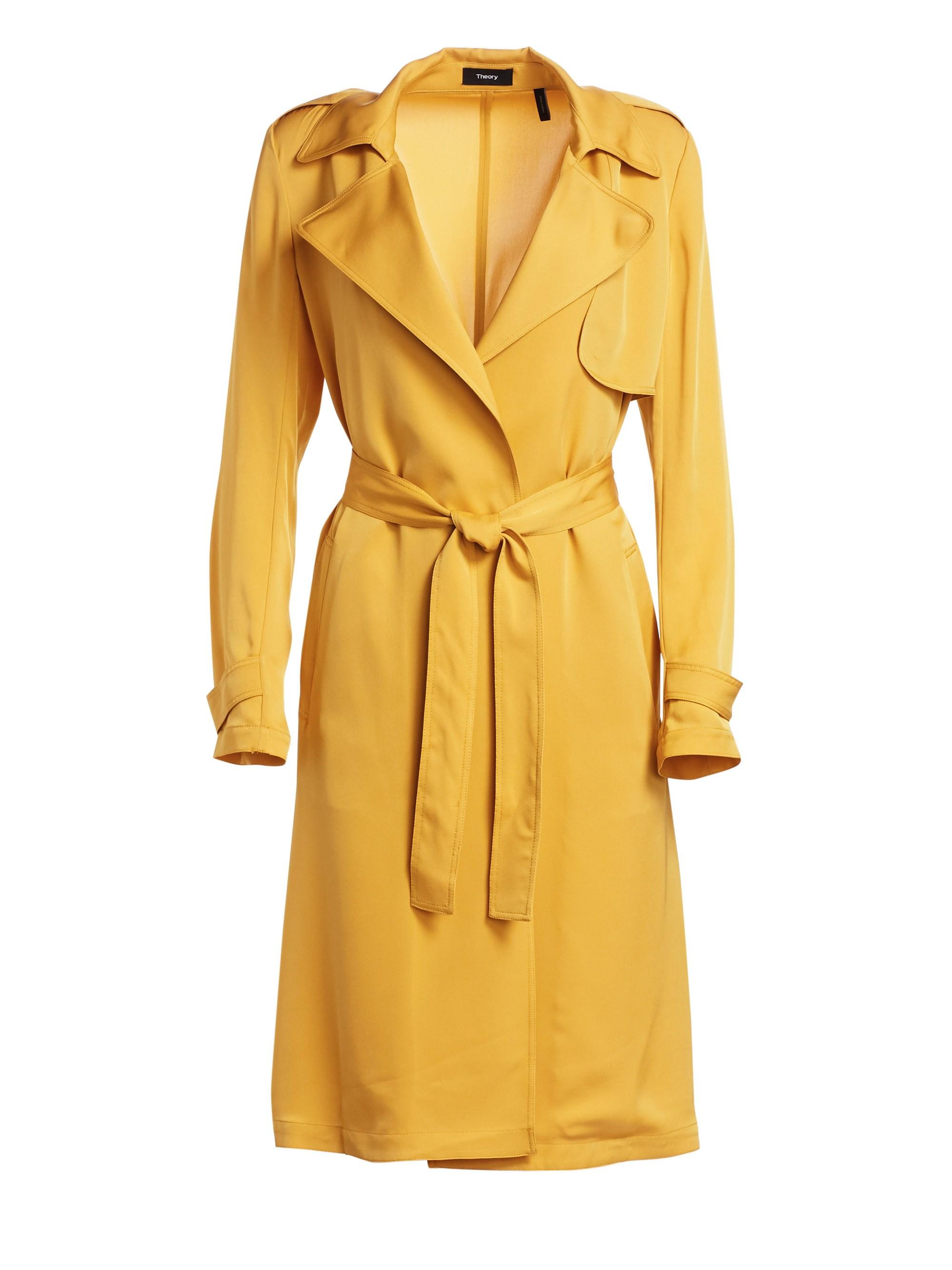 theory yellow coat