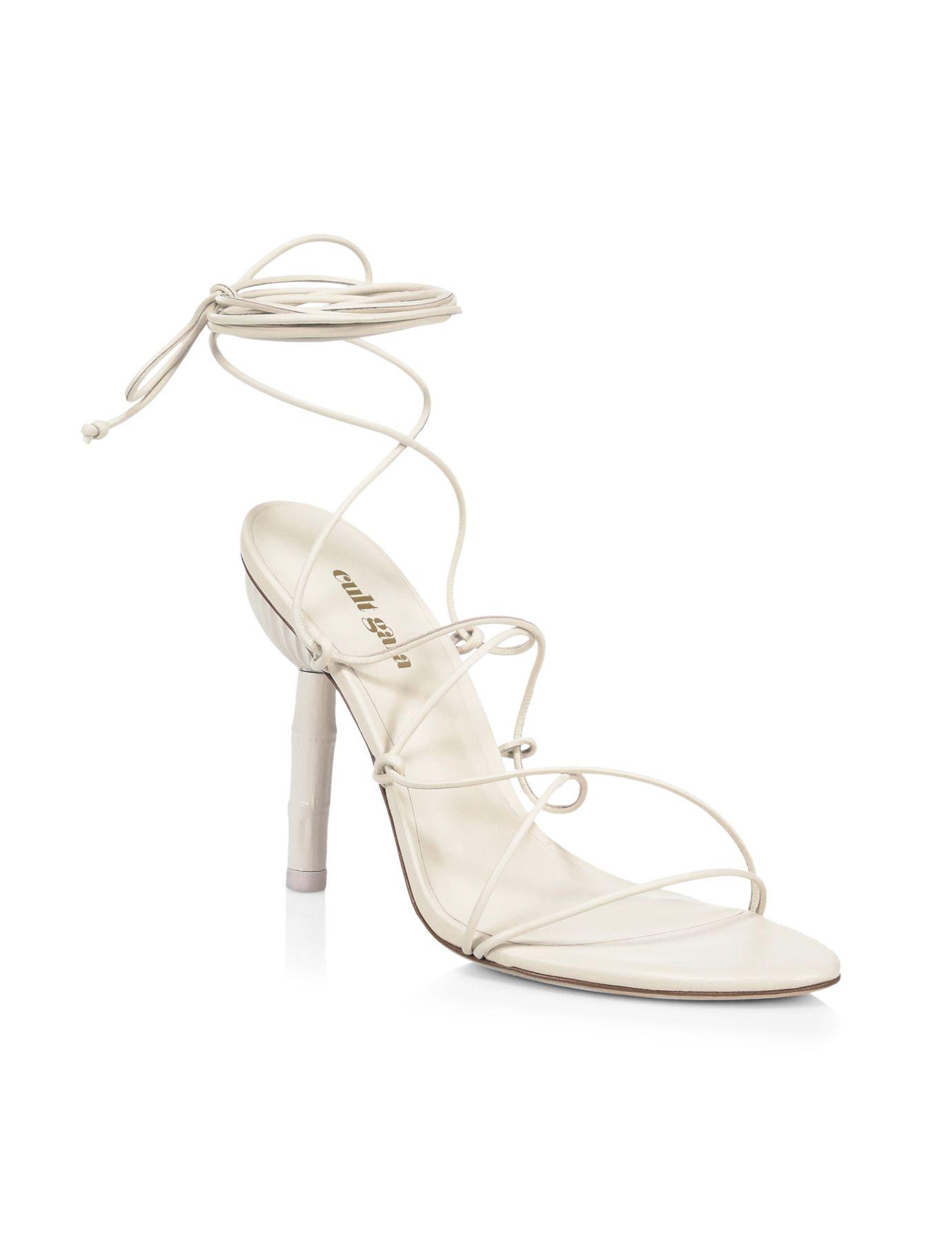 cult gaia white sandals