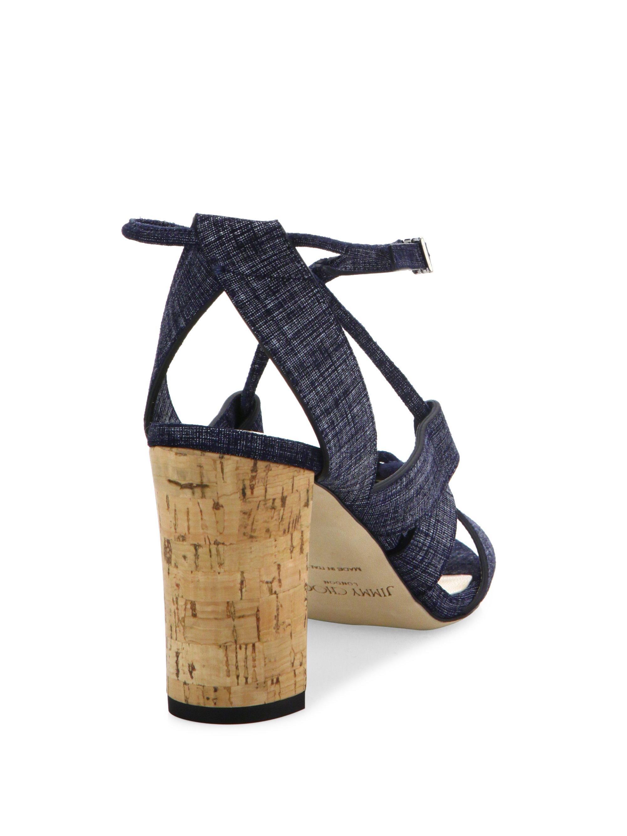 jimmy choo denim pump
