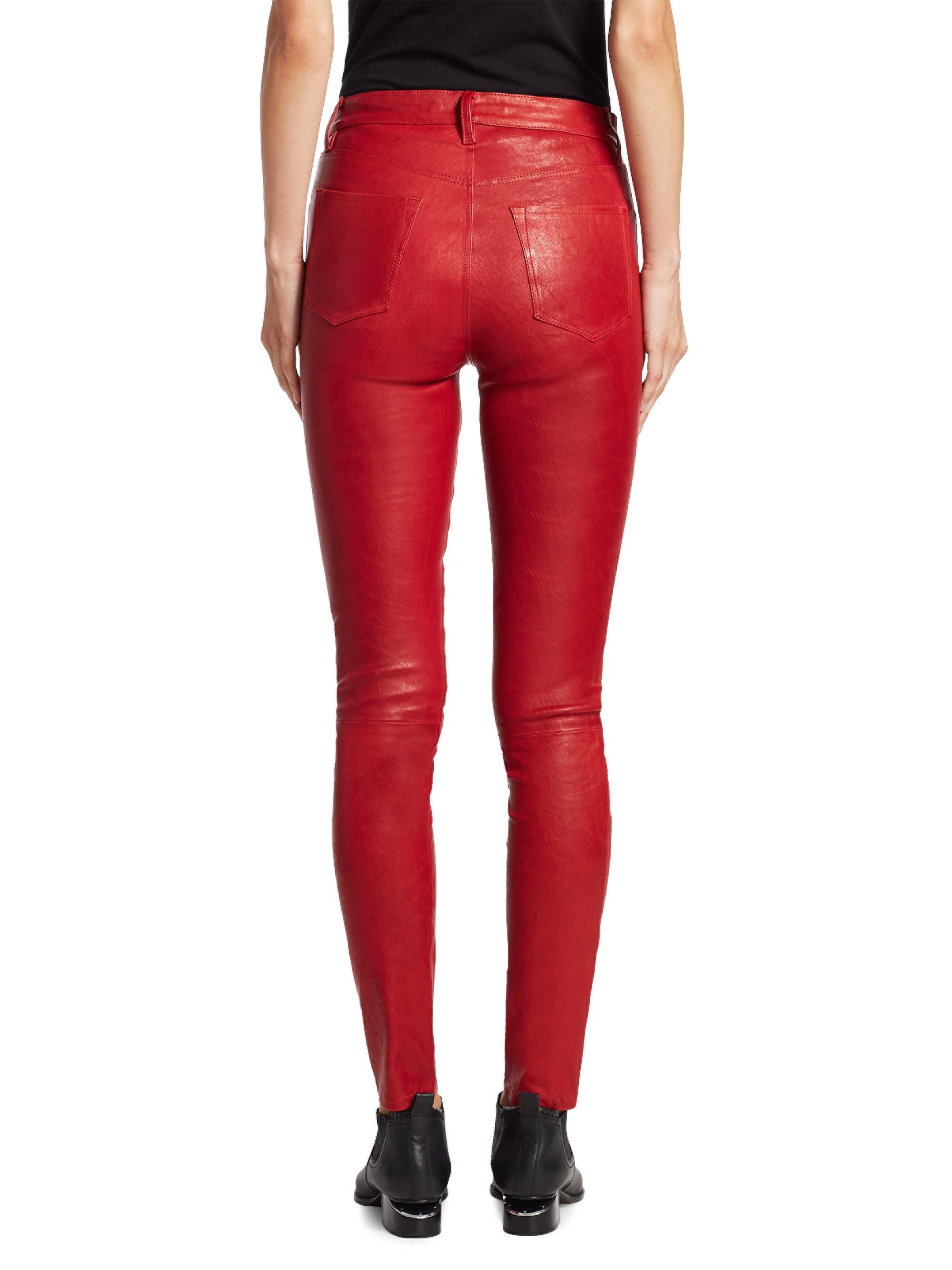 j brand maria leather pants
