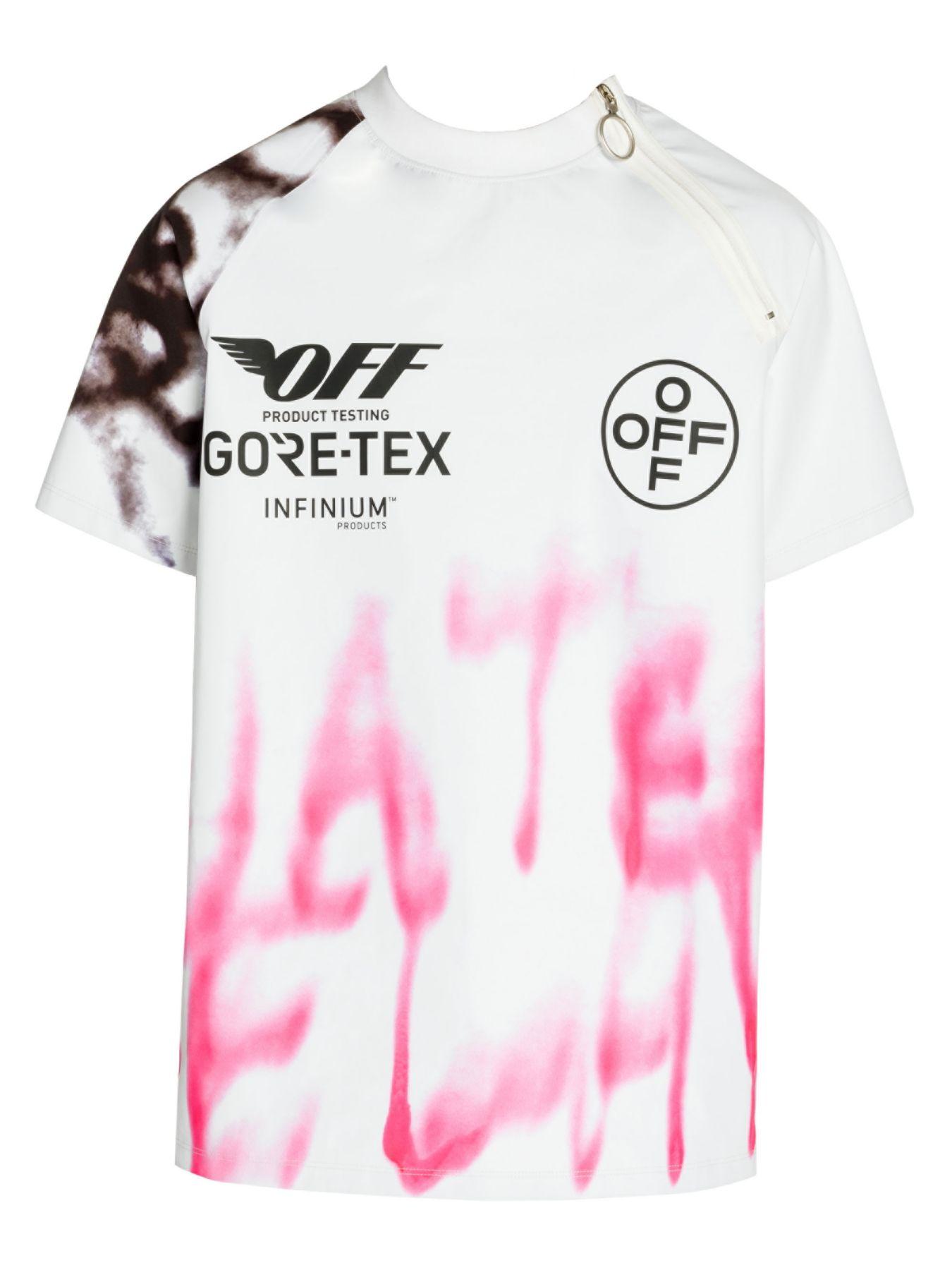 Off-white Graffiti Print T-shirt In Off White Mu, ModeSens