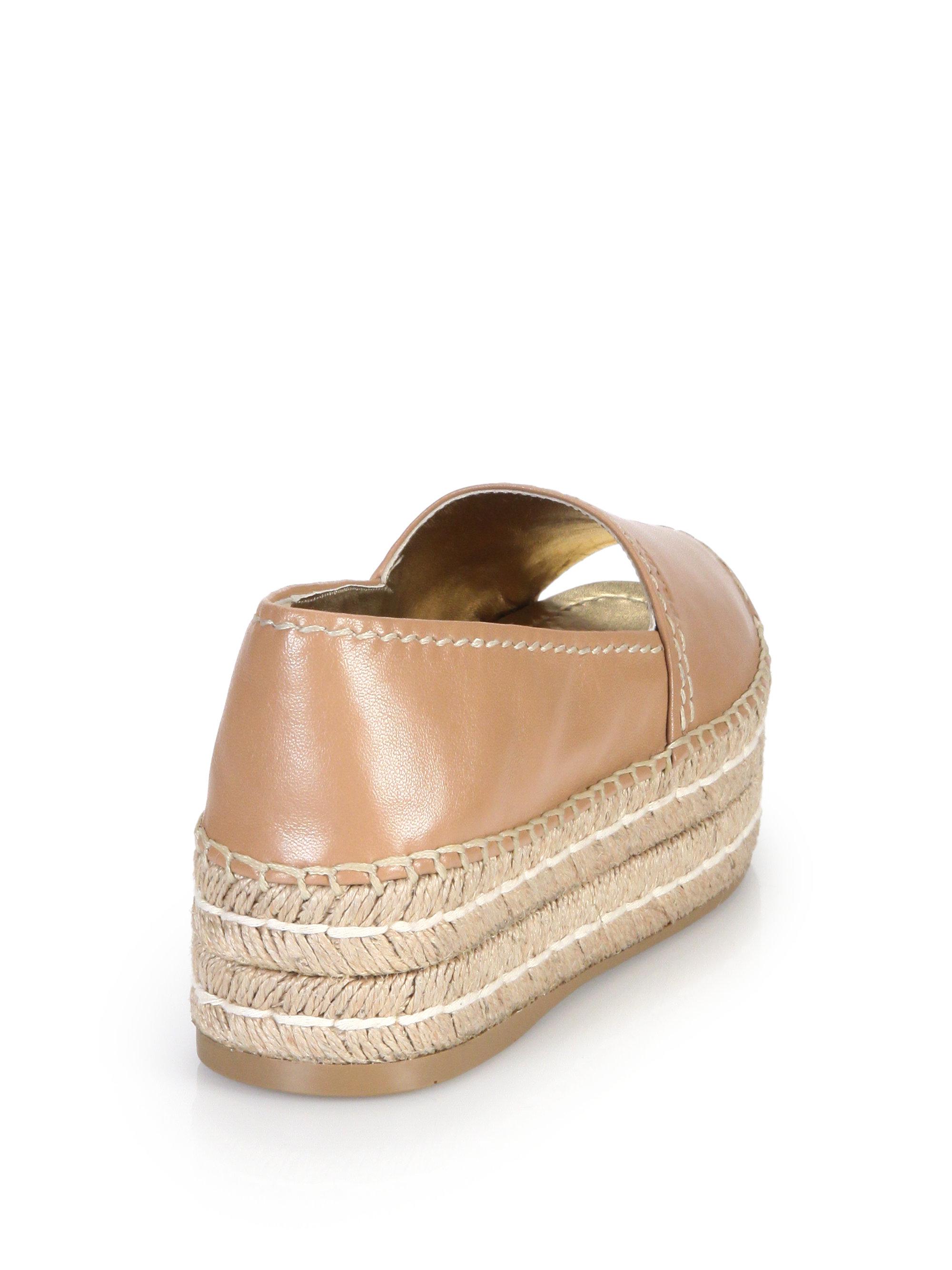 prada leather platform espadrilles