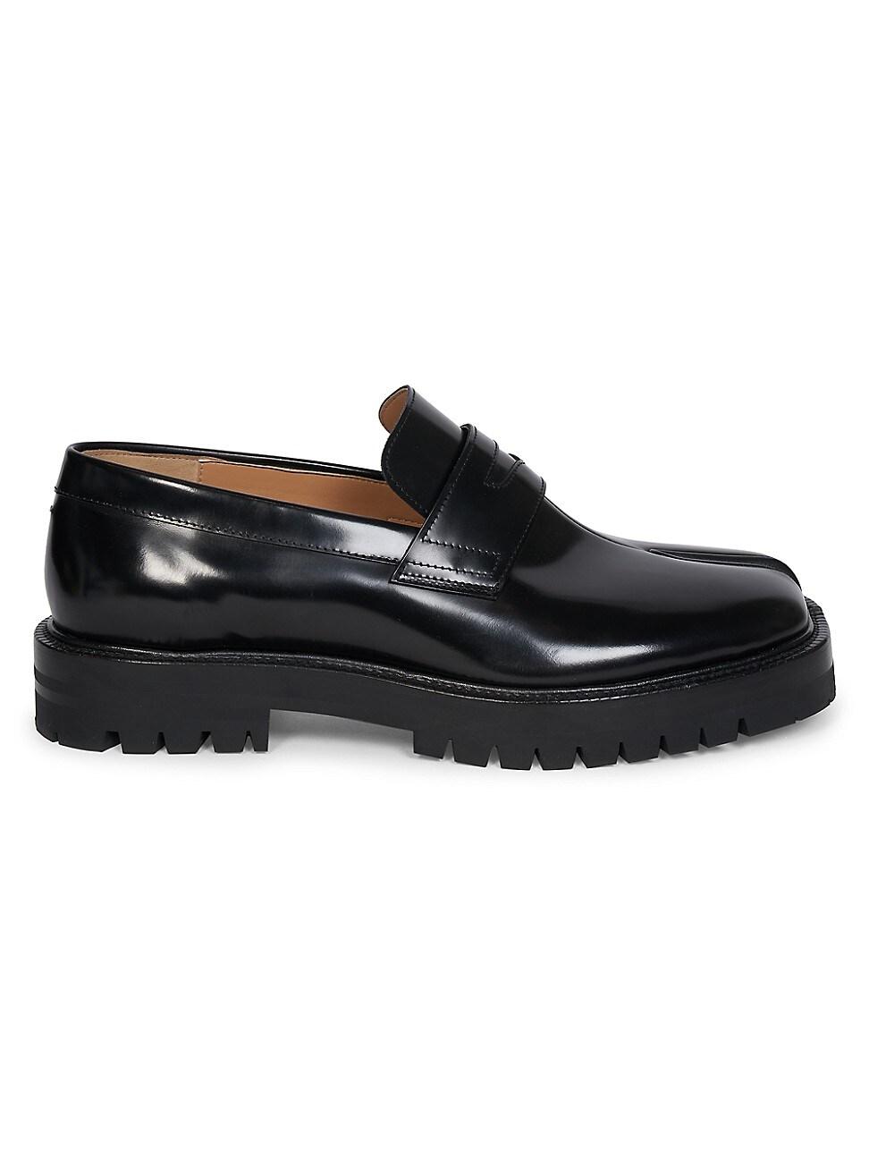 Maison Margiela Tabi County Platform Penny Loafers in Black for Men | Lyst