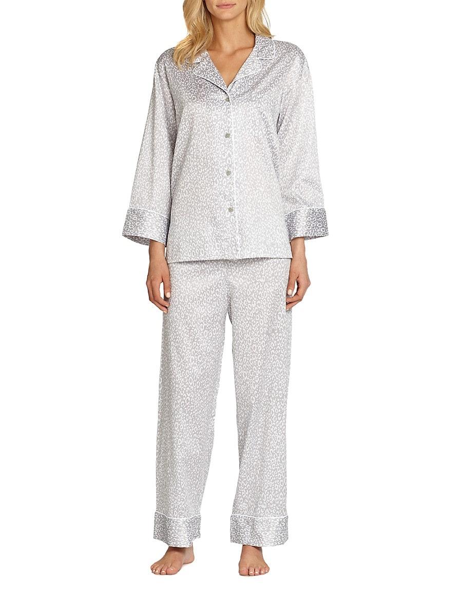 Natori Leopard Pajamas In Pink Lyst