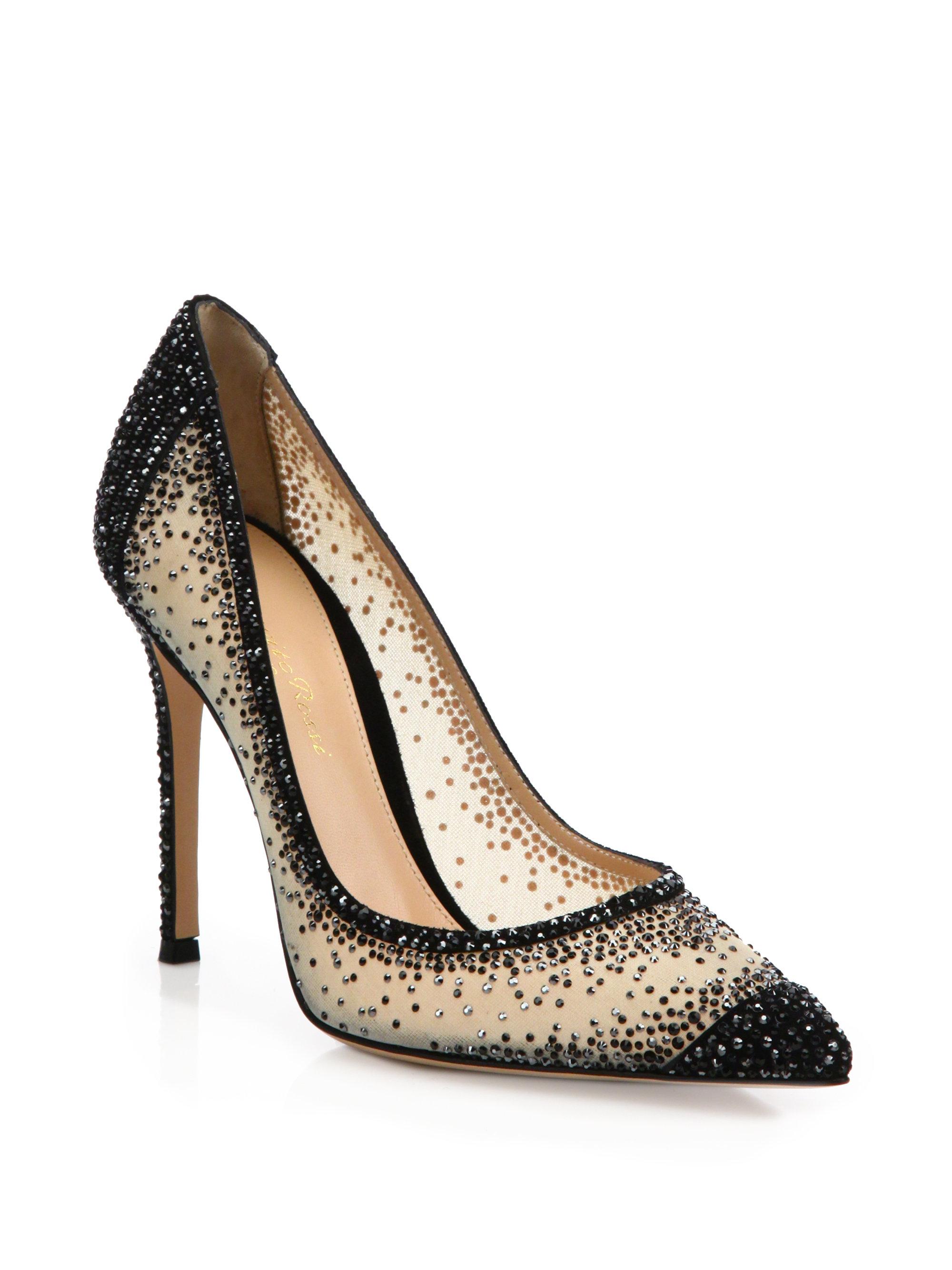 gianvito rossi mesh heels