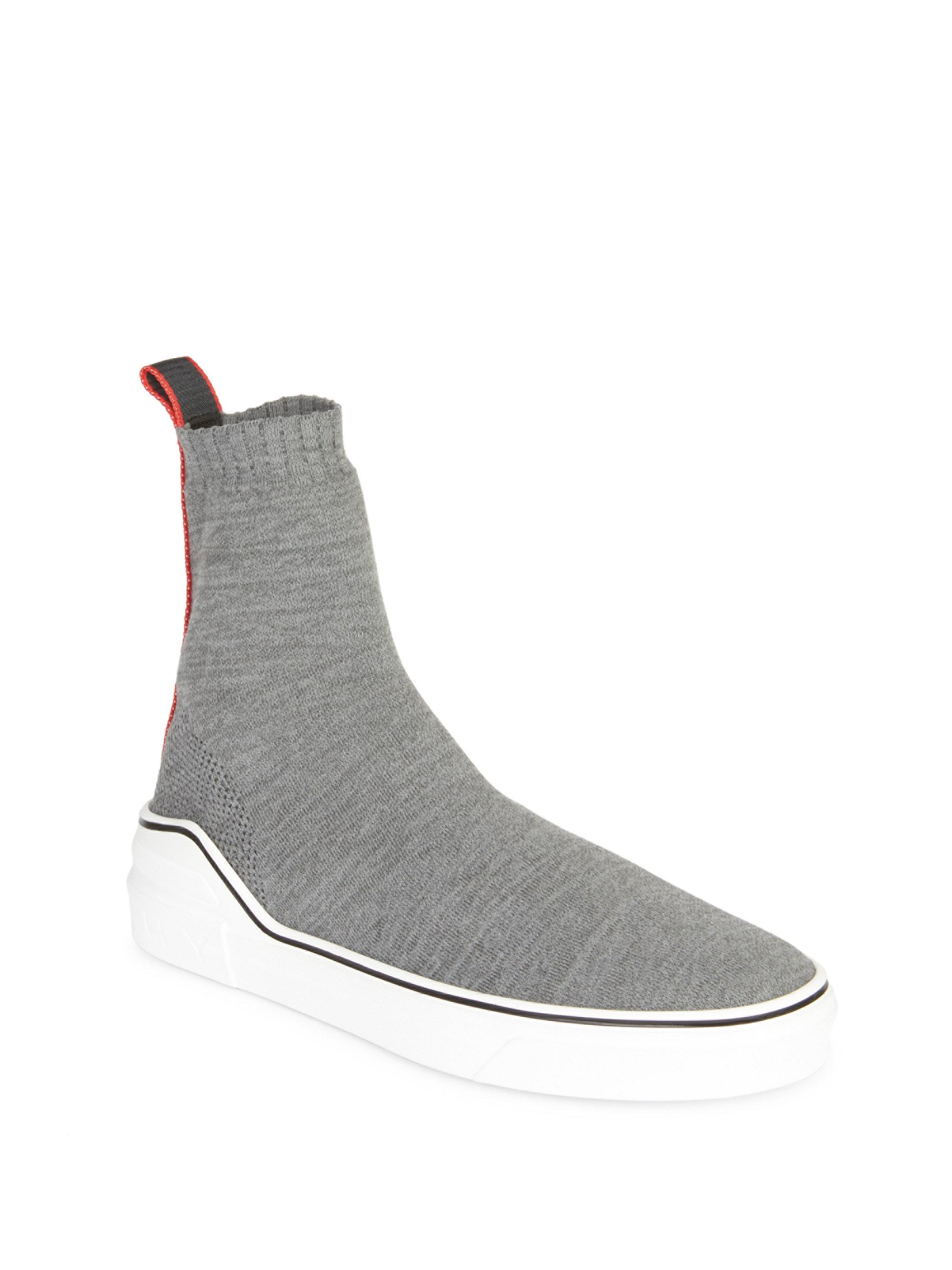 givenchy knitted mid sneakers