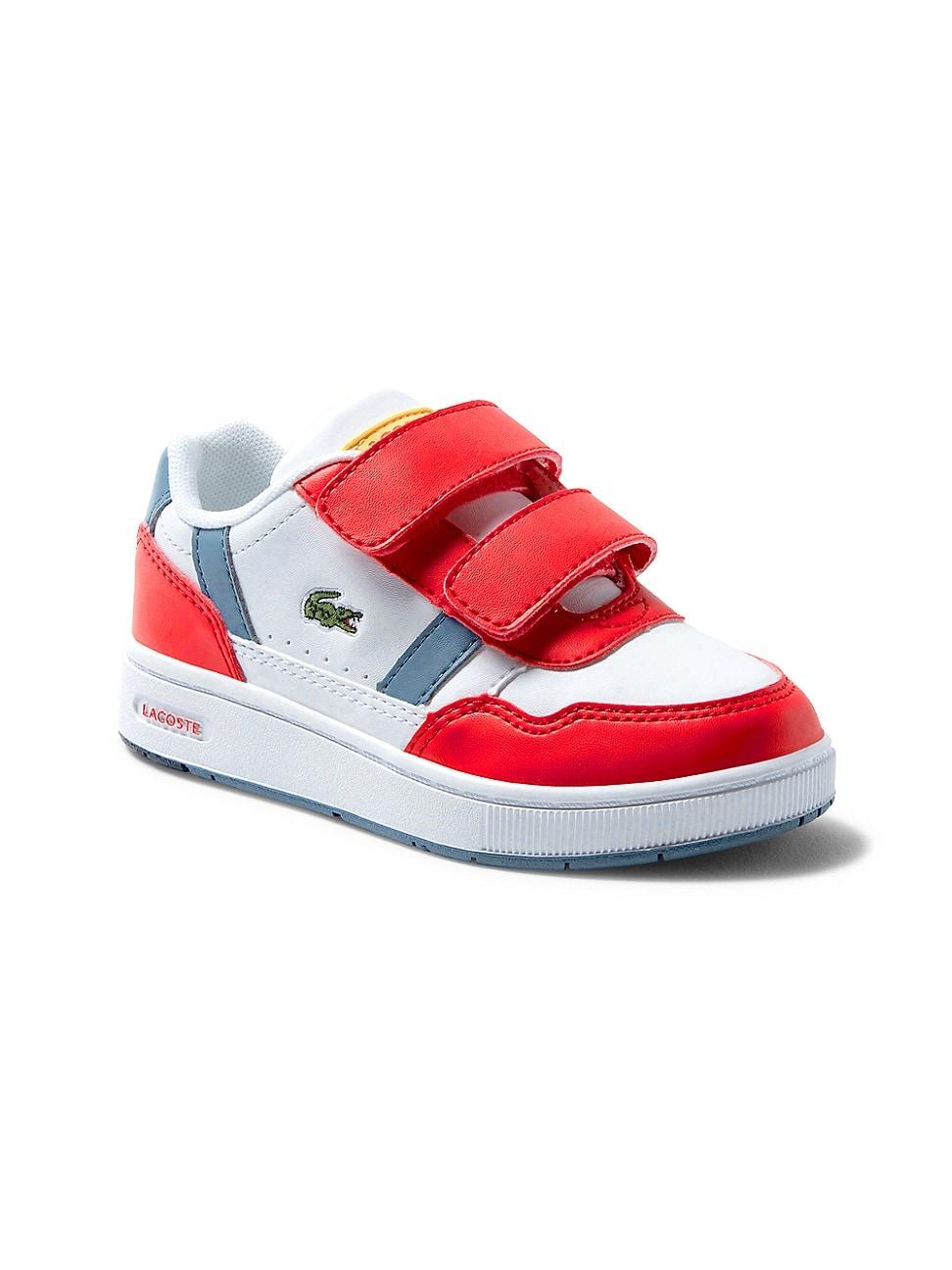 Lacoste Synthetic Baby's & Little Kid's T-clip Sneakers in White Red (Red)  | Lyst