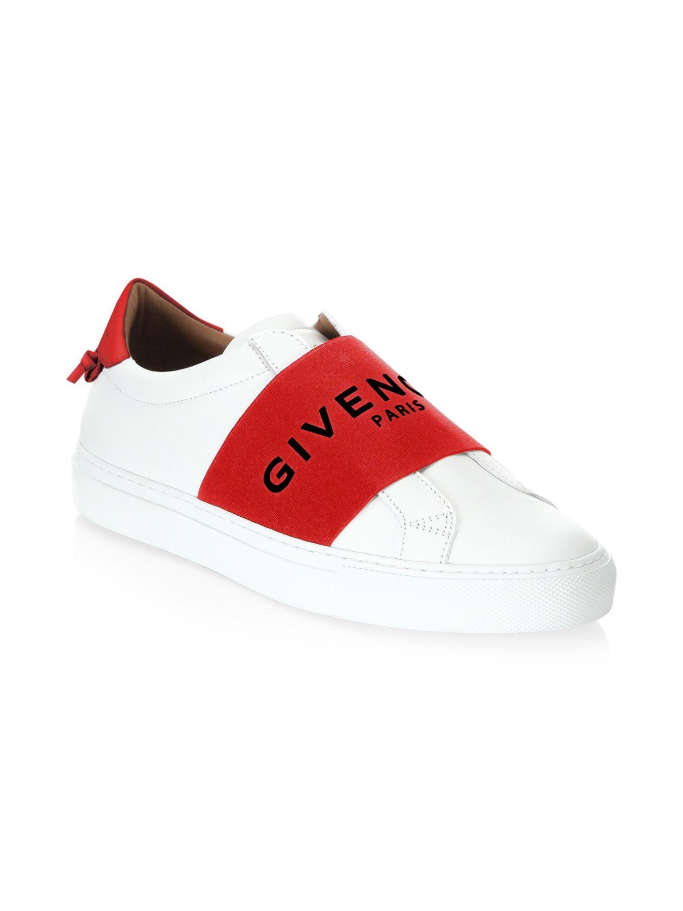 givenchy red and white sneakers