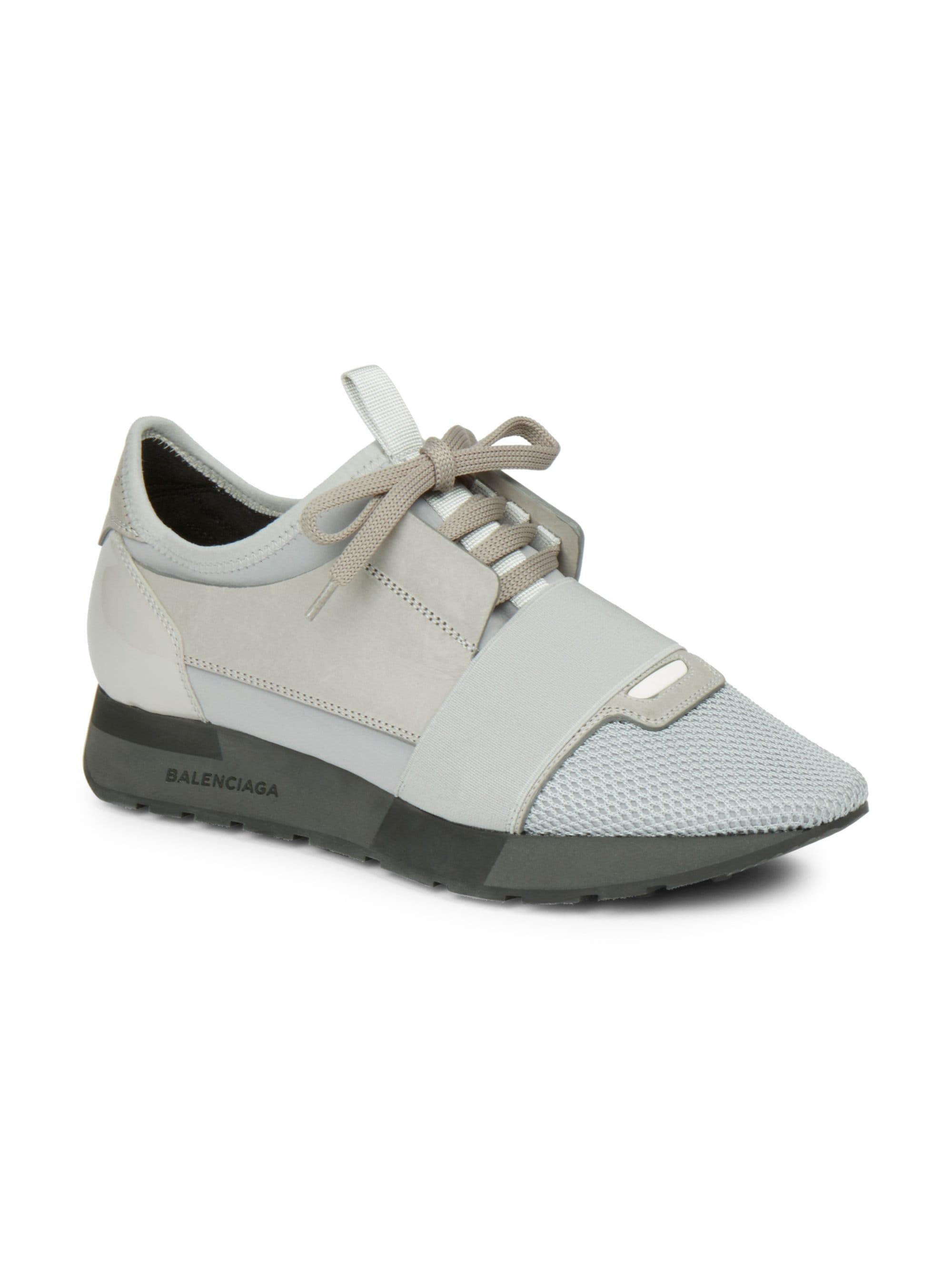 womens grey balenciaga runners