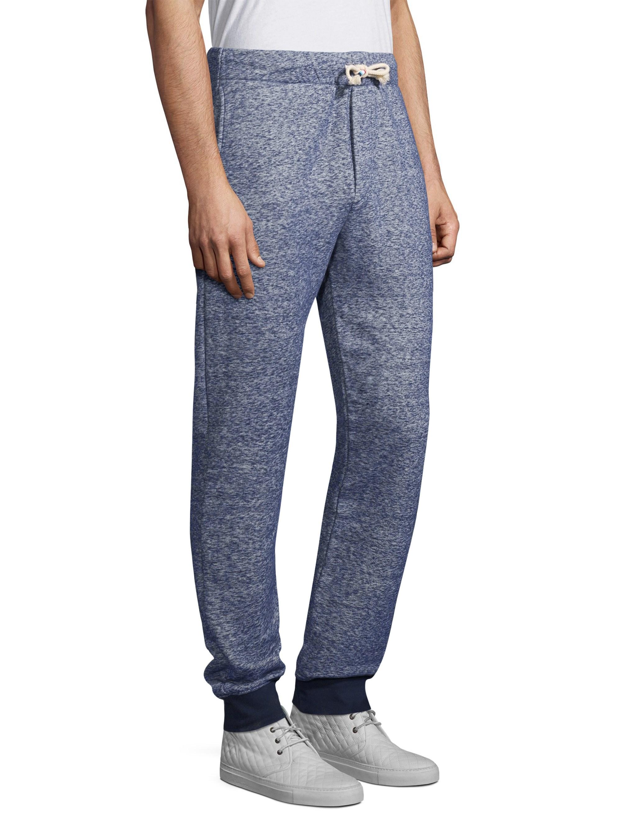 Blue Men's French Terry Sweatpant Joggers Indigo Size Small Blue Men's French Terry Sweatpant Joggers Indigo Size Small