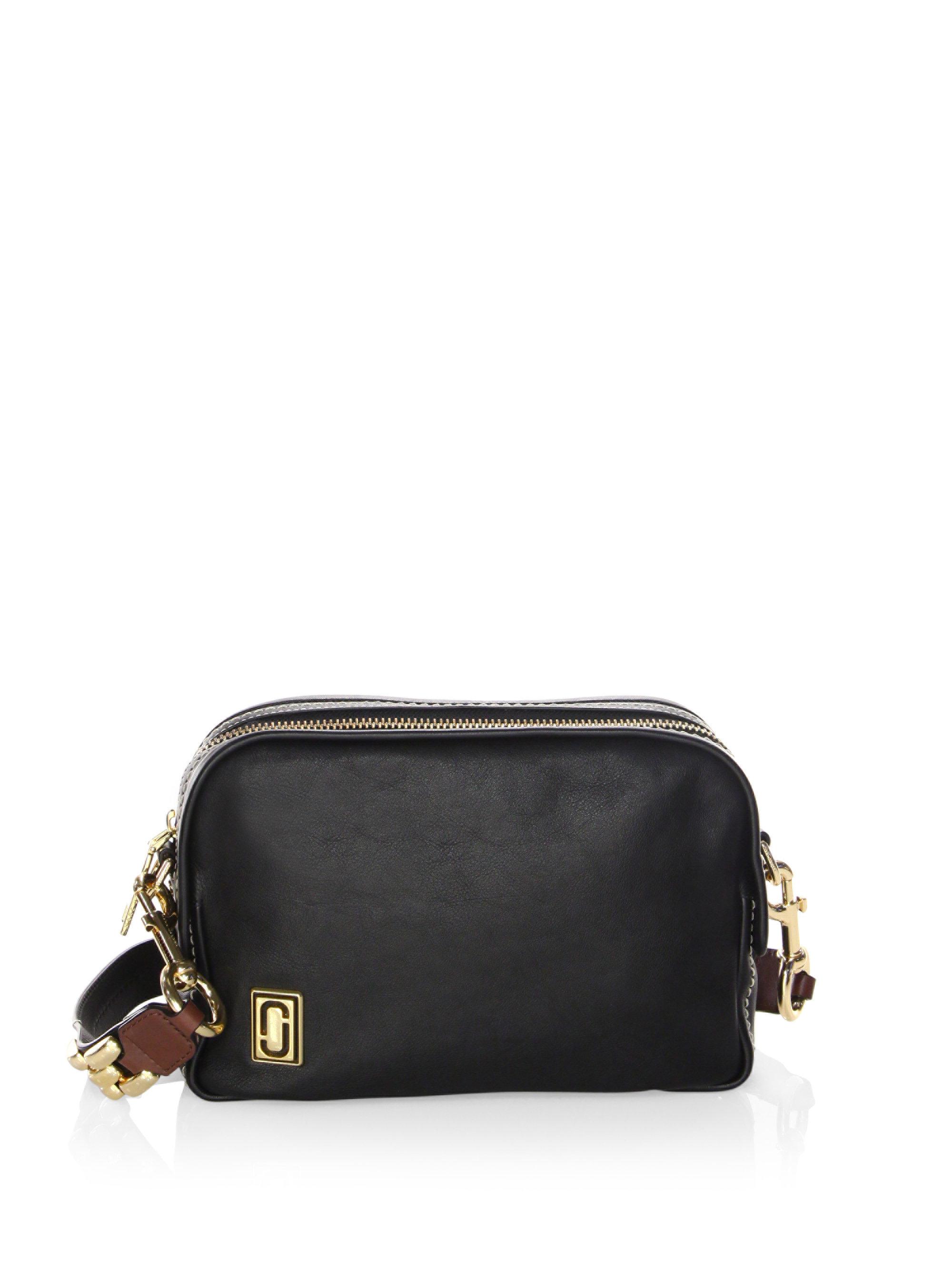 Marc Jacobs Black Crossbody Bag Leather Literacy Basics