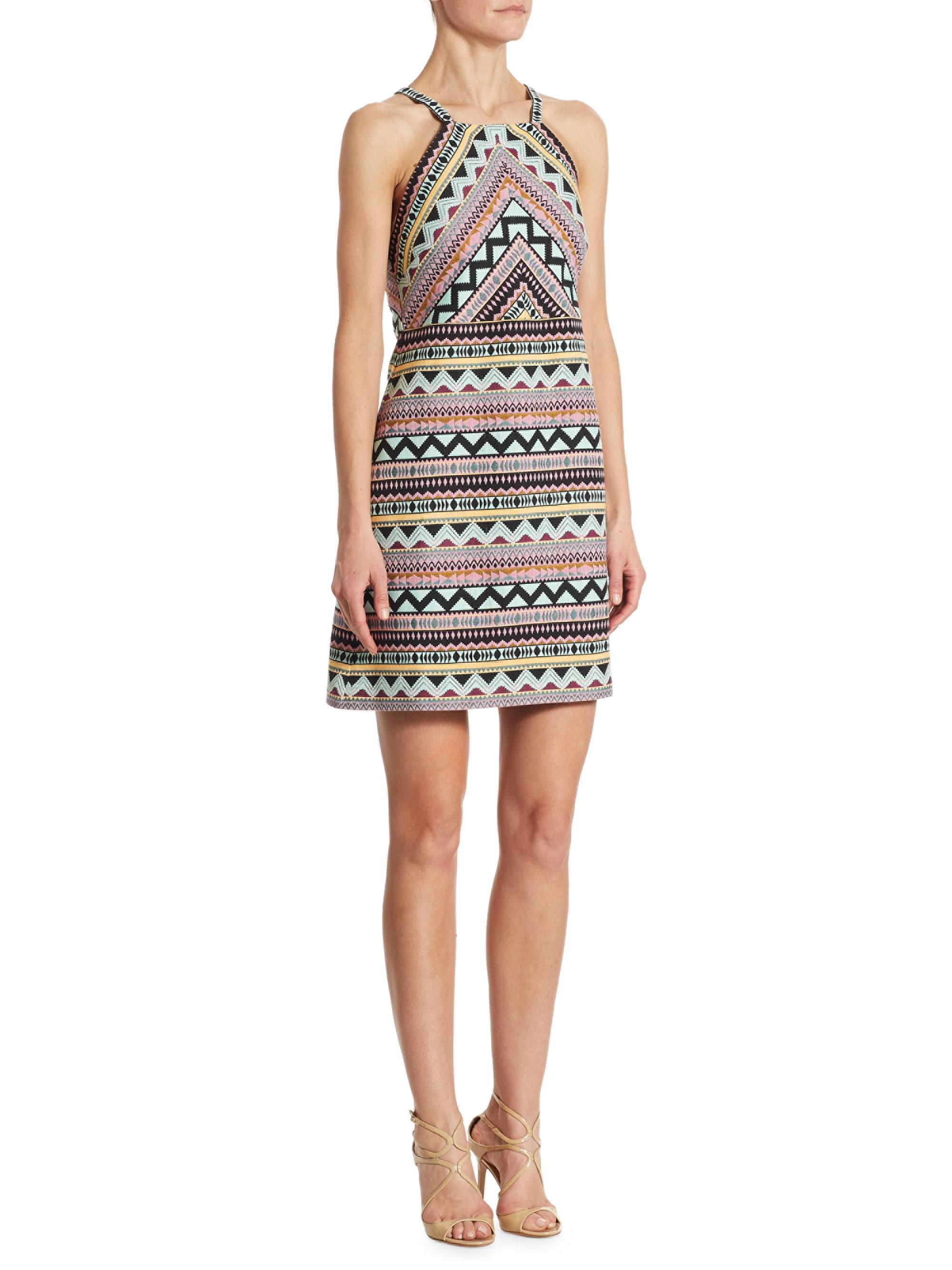 Lyst Laundry By Shelli Segal Jacquard Halter Dress