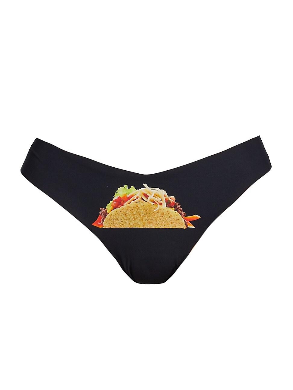 Commando Taco Graphic Thong in Blue | Lyst