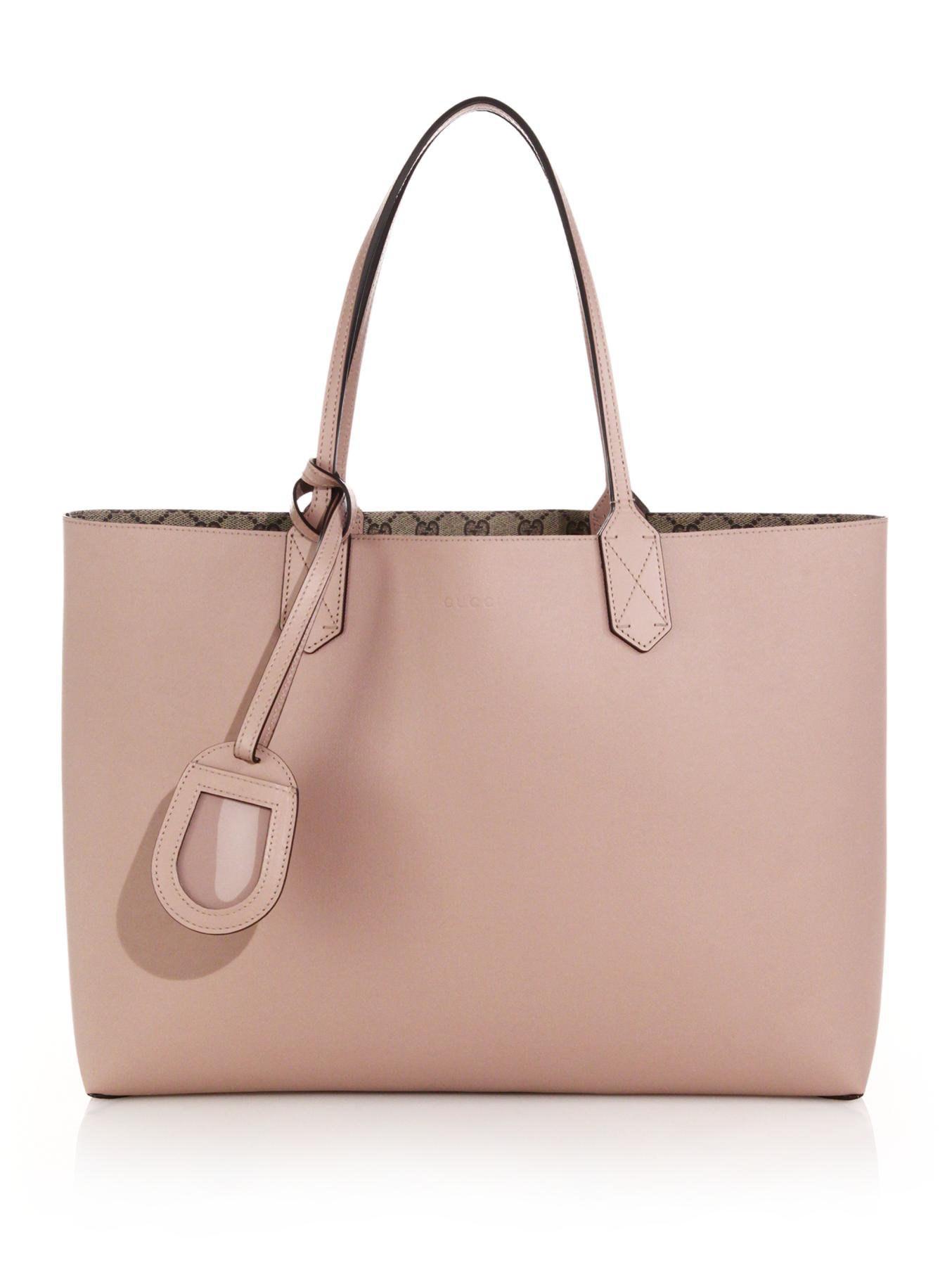 gucci pink reversible tote