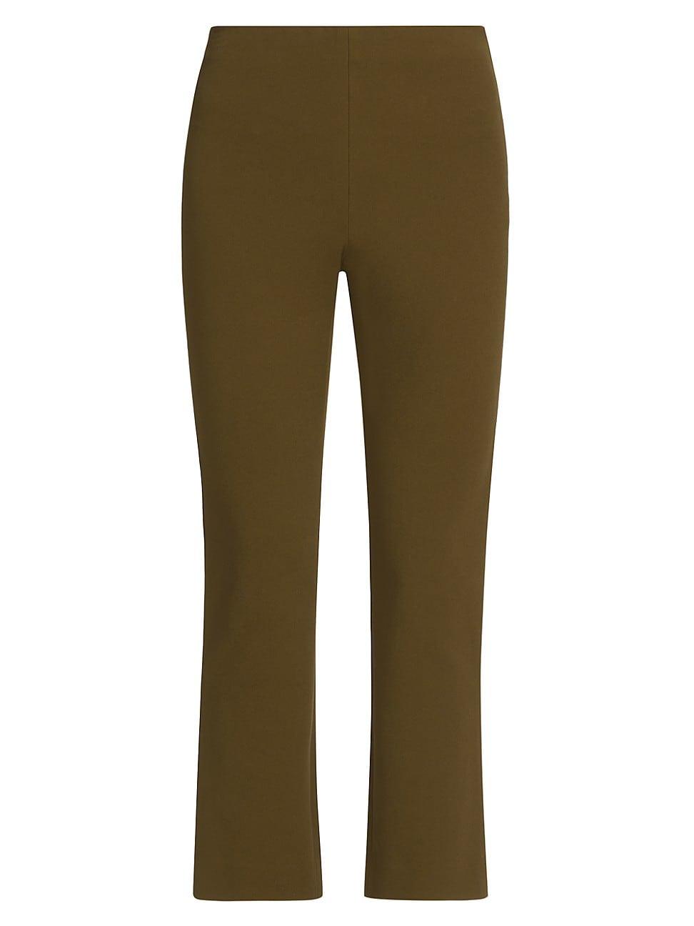 Vince Highrise Stretch Flare Crop Pants in Green Lyst