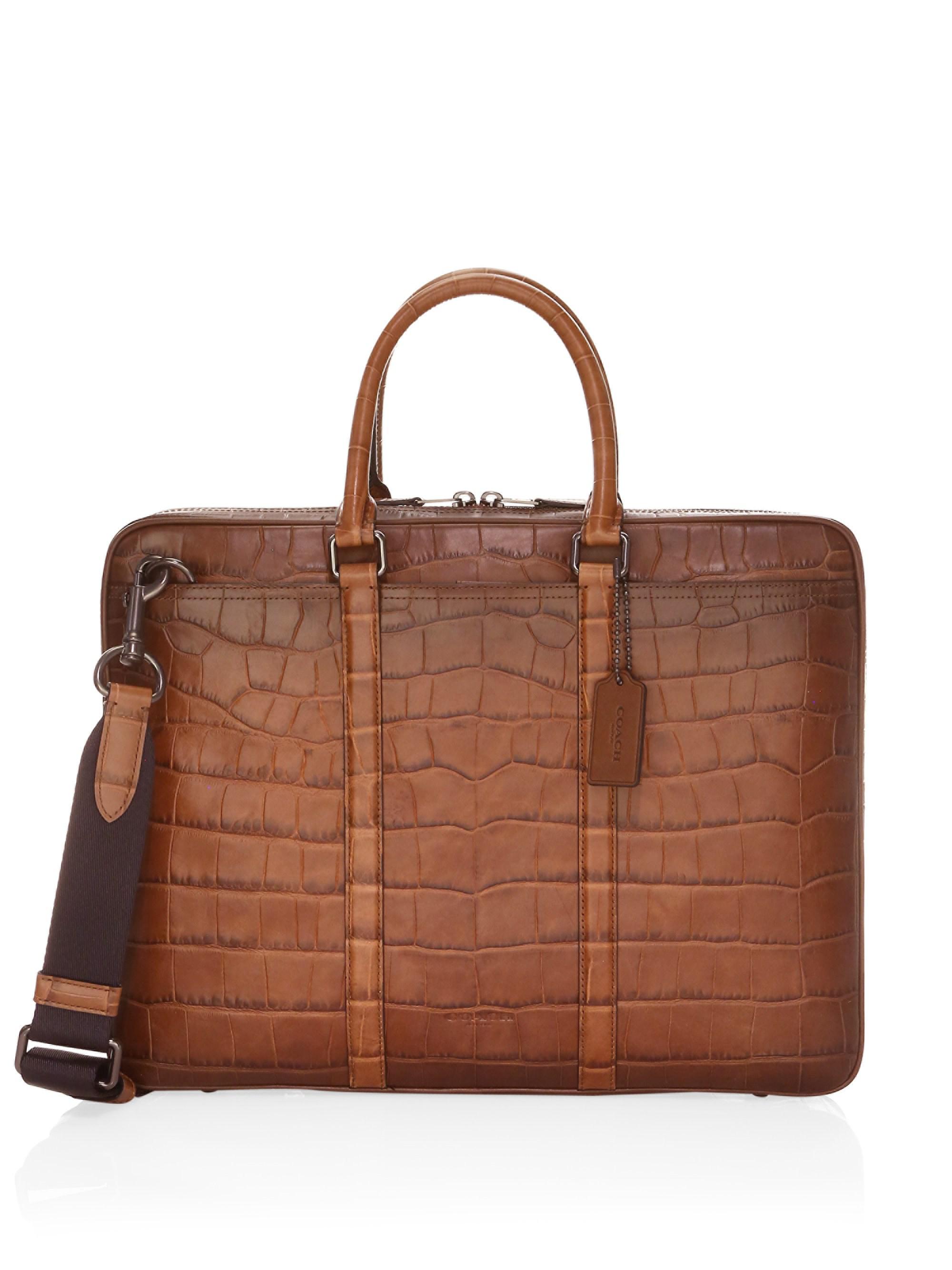 embossed briefcase