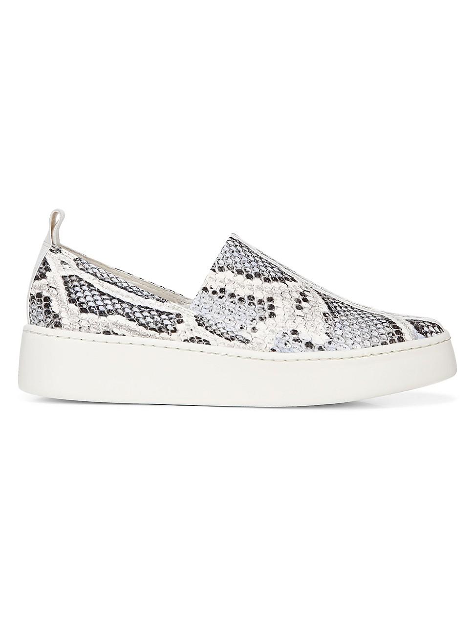 snakeskin platform sneakers