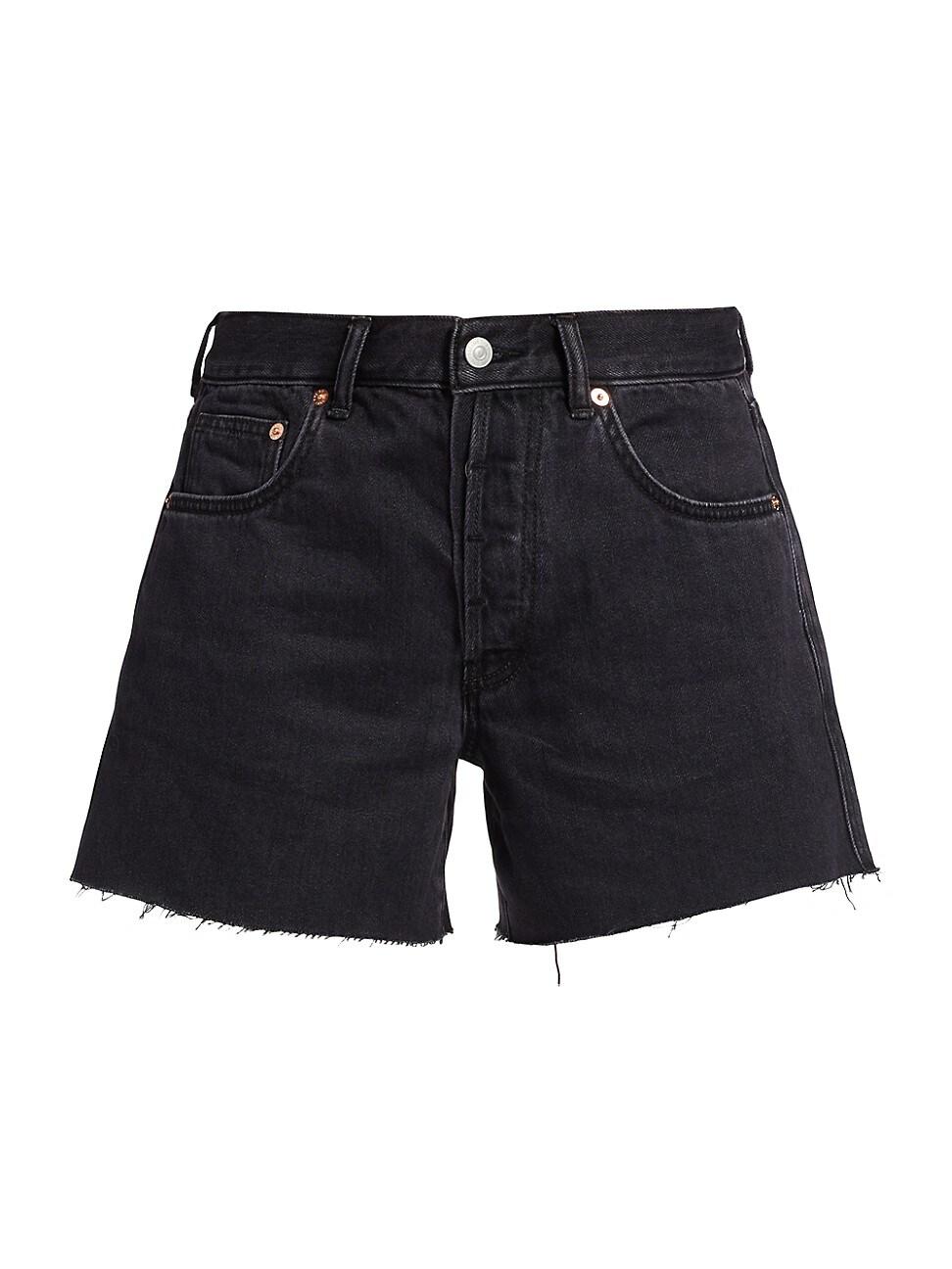 Free People Ivy Mid-rise Denim Shorts in Blue | Lyst