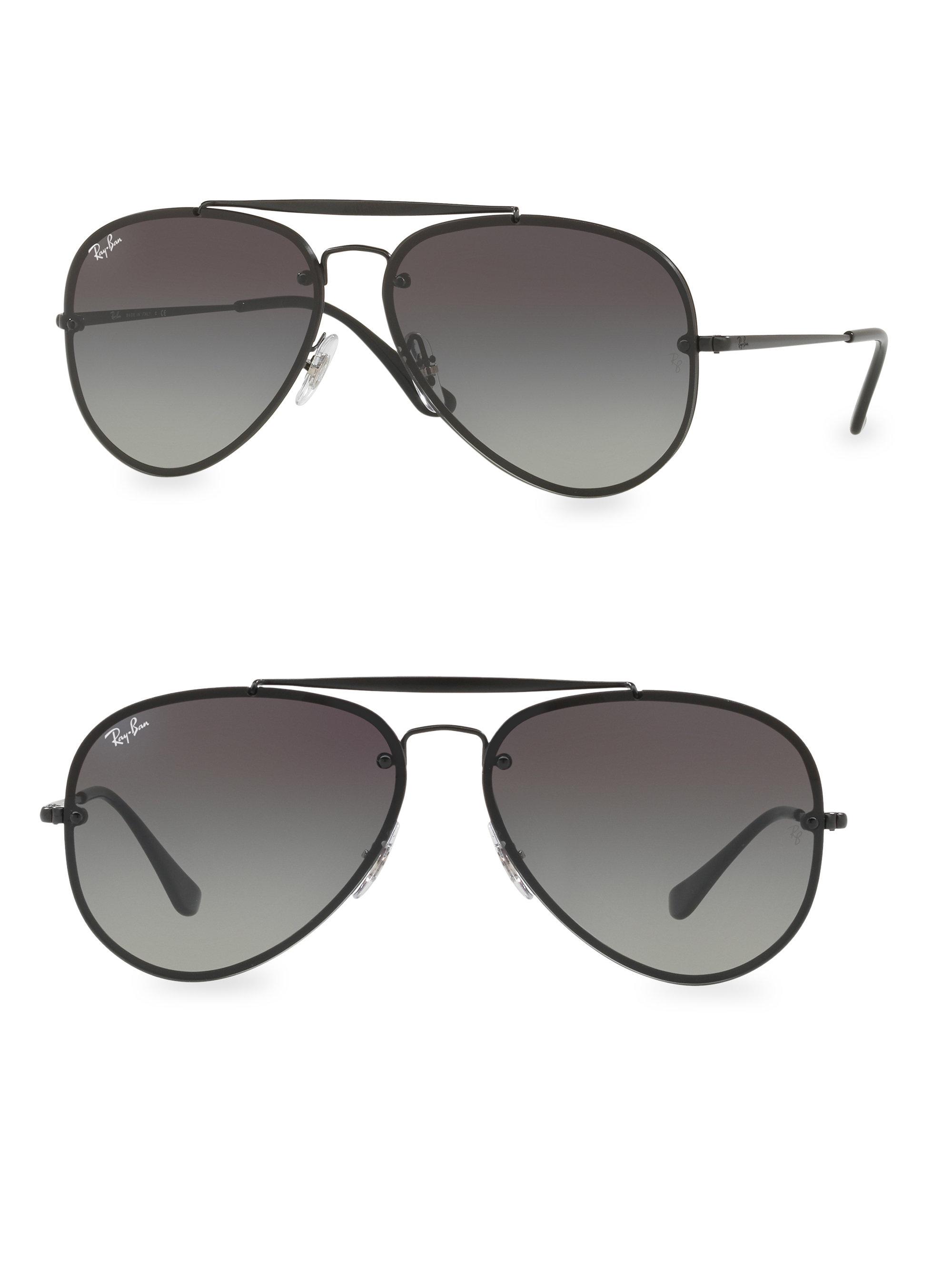 Lyst Ray Ban Iconic Aviator Sunglasses In Black For Men 
