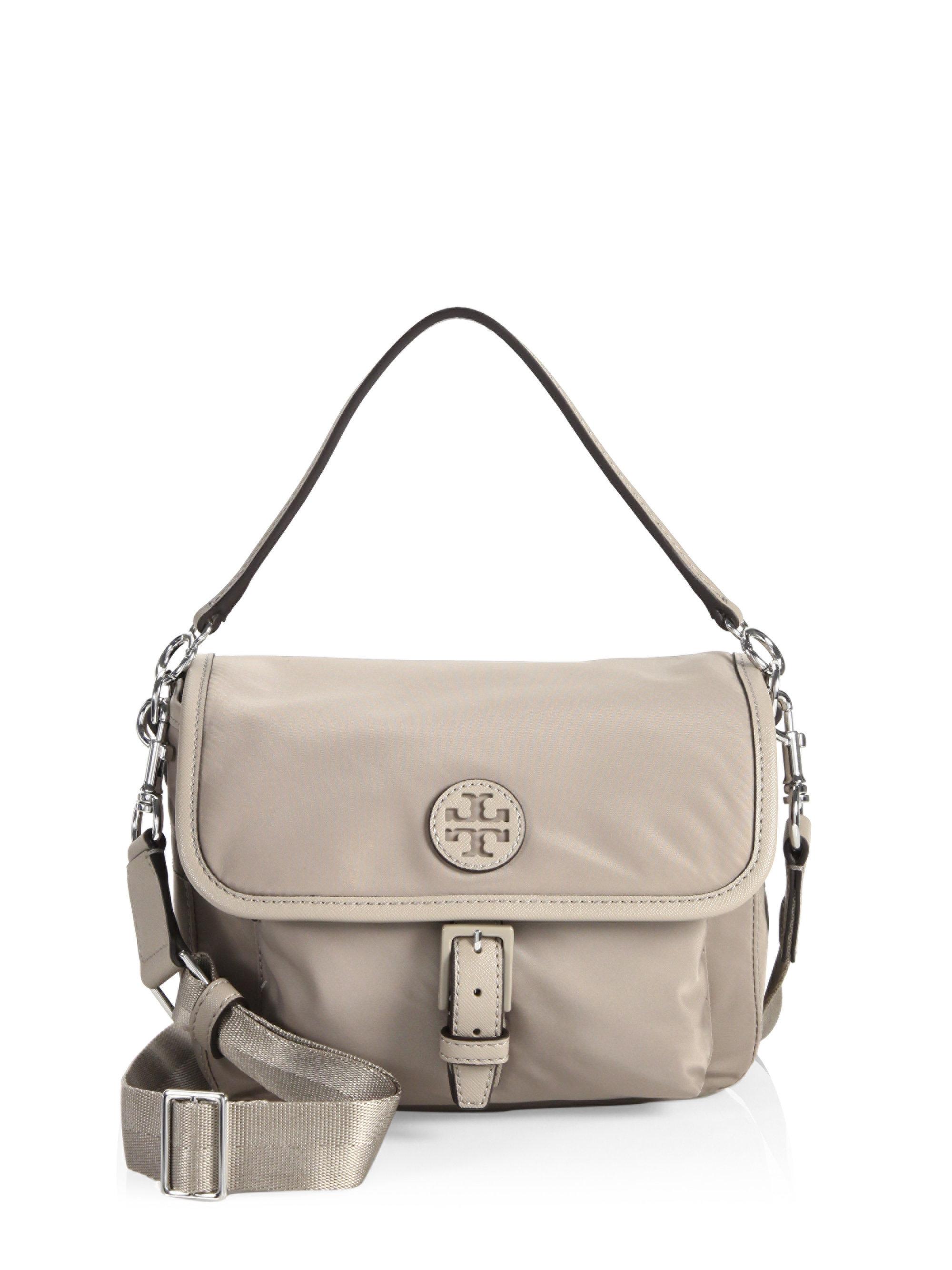 Tory Burch Synthetic Scout Nylon Crossbody Bag in French Grey 