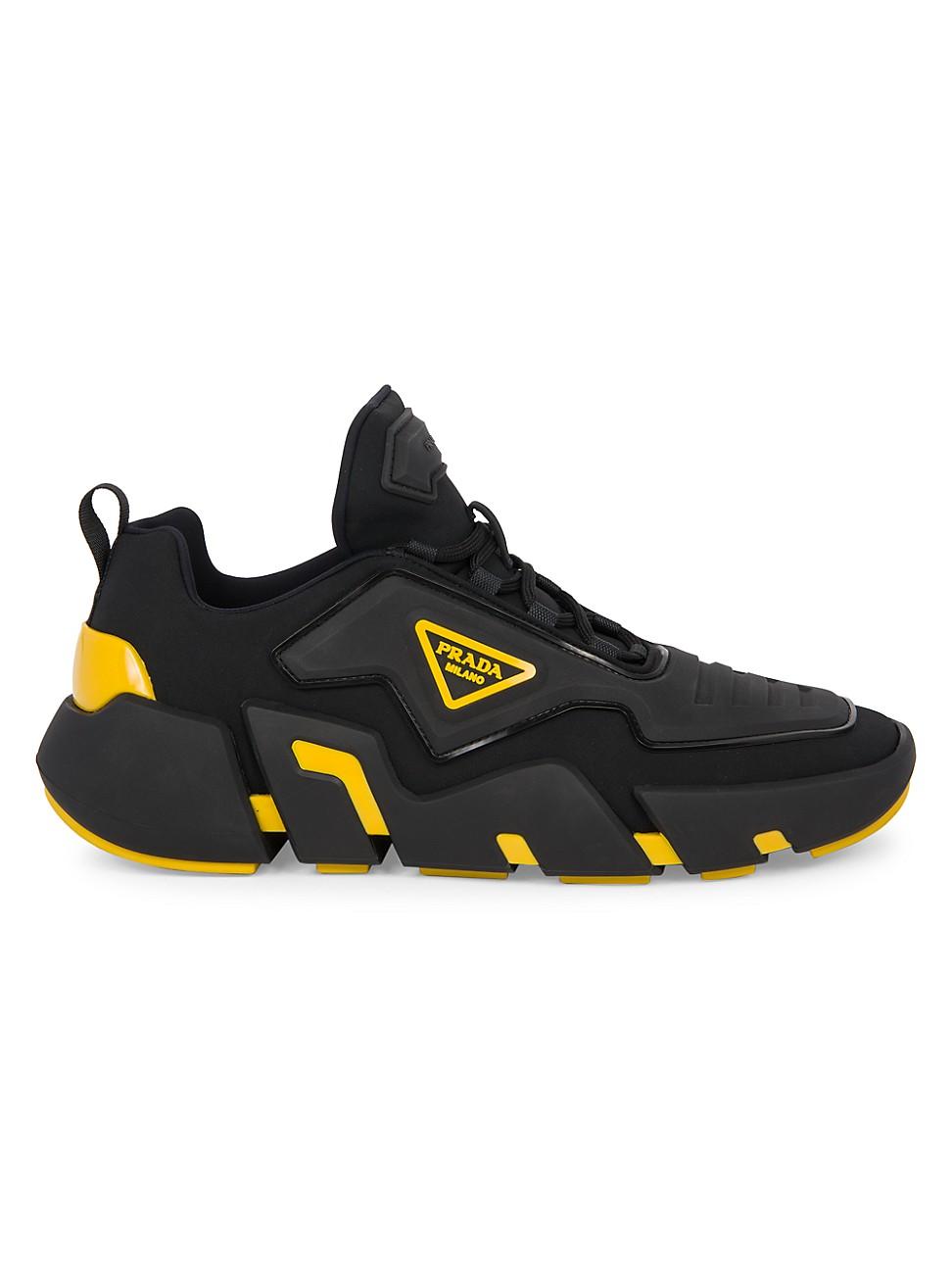 prada techno stretch fabric sneakers