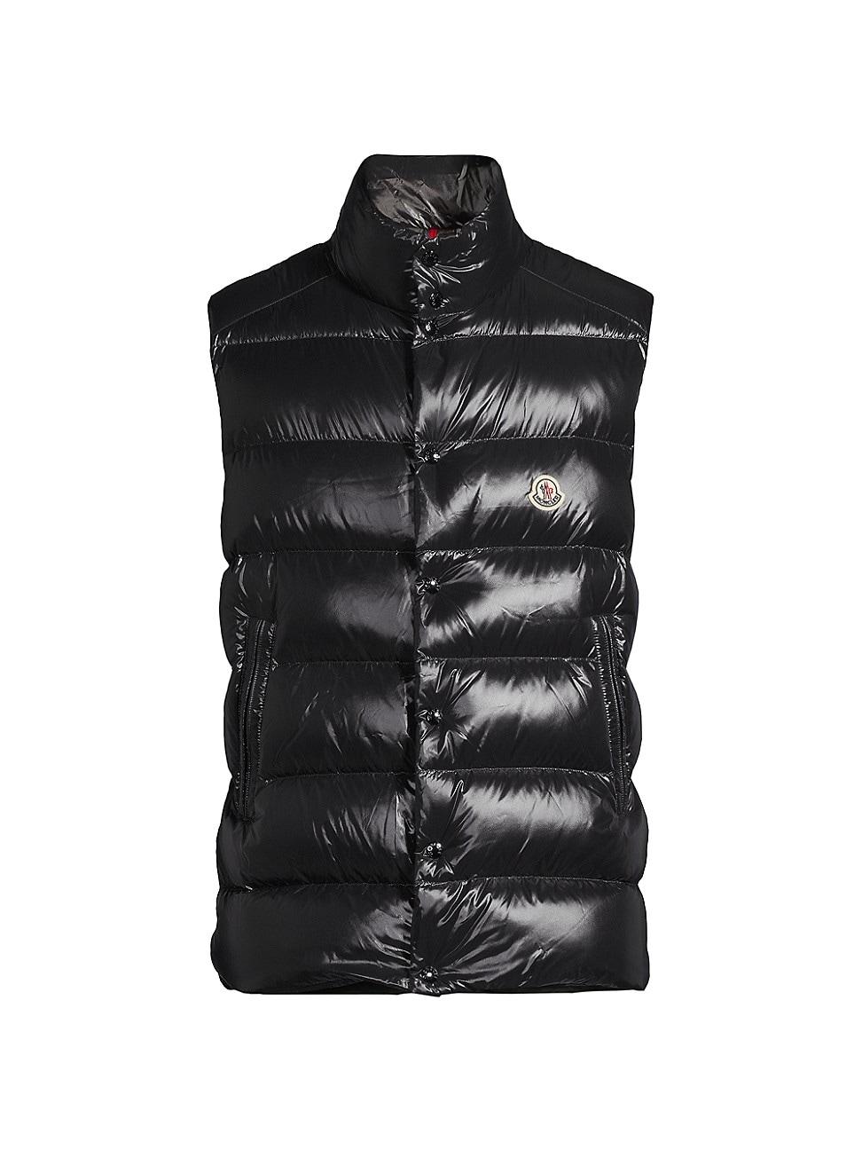 Moncler Tibb Down Puffer Vest in Black for Men | Lyst