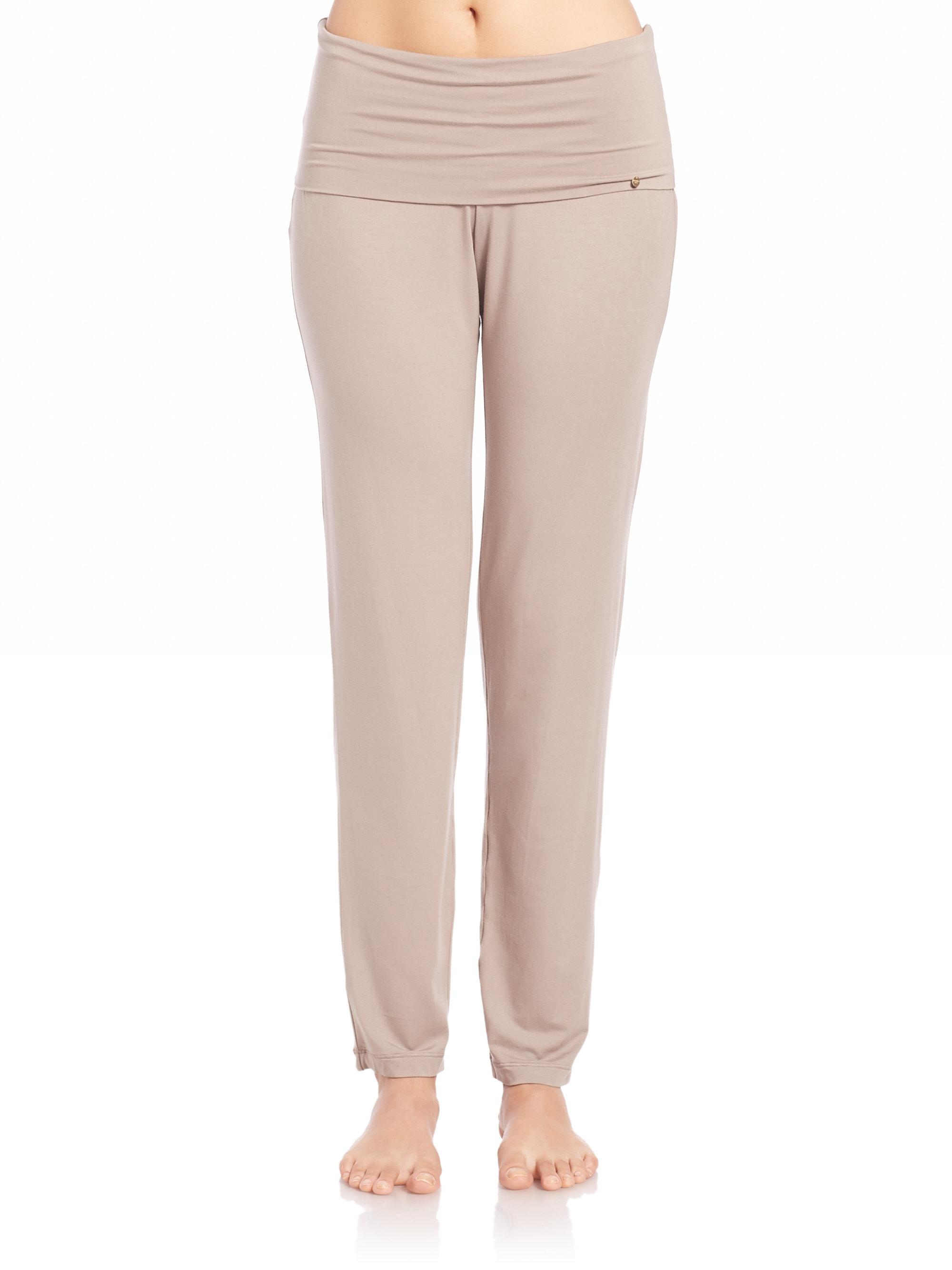 Hanro Synthetic Yoga Lounge Pants in Brown - Lyst