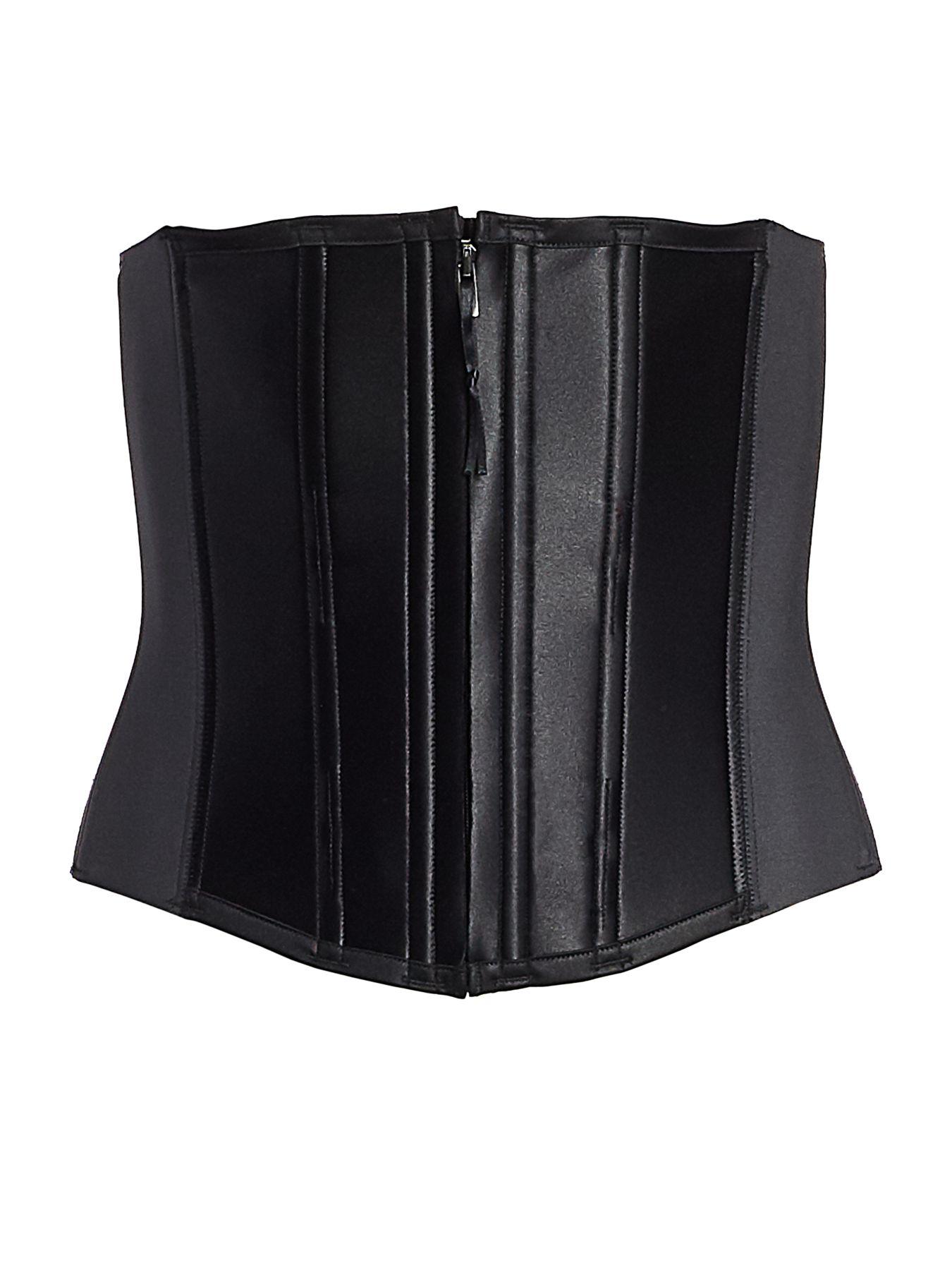 Spanx Synthetic Sculpt Zip Corset in Black Lyst