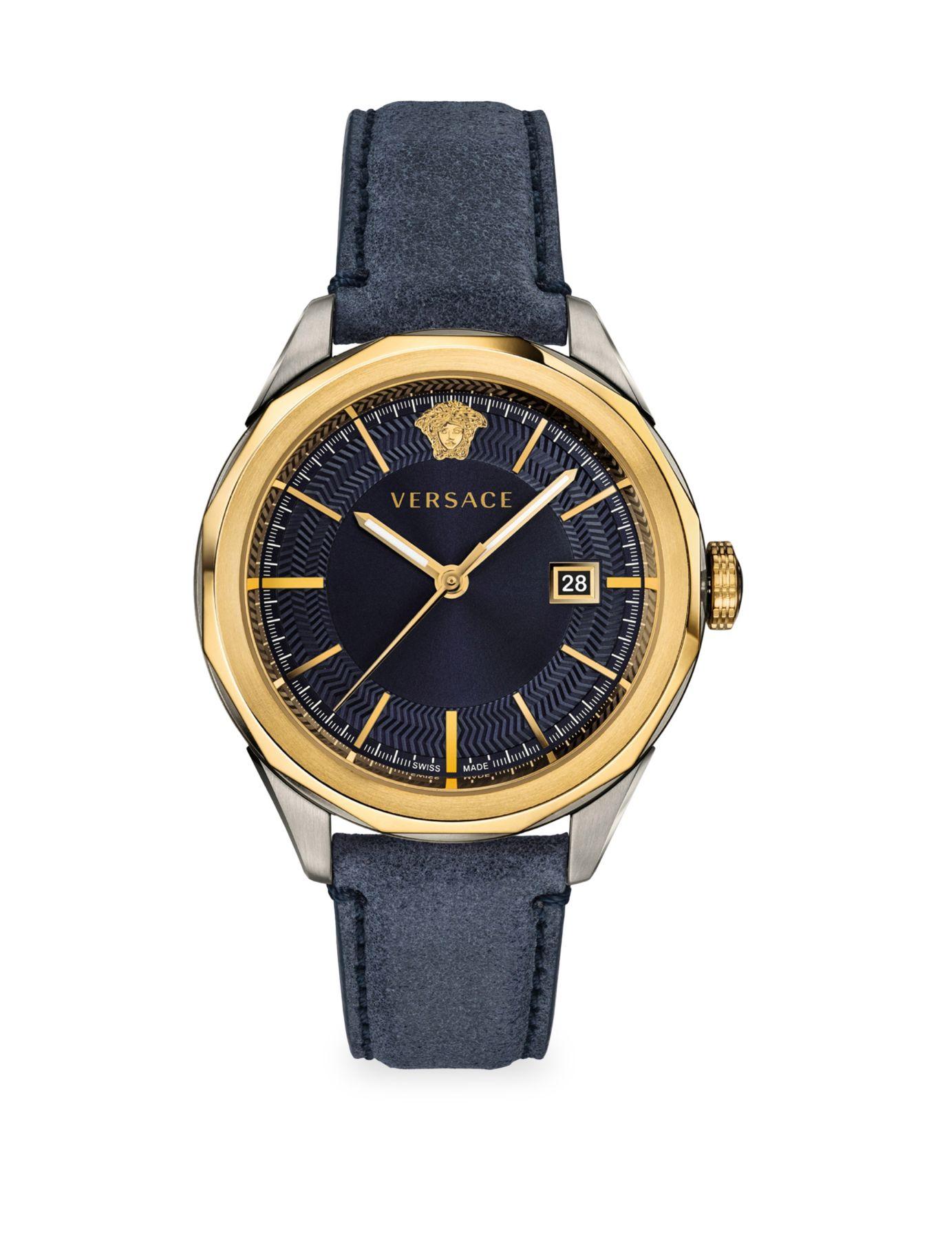 Versace Collection Glaze Watch in Blue 