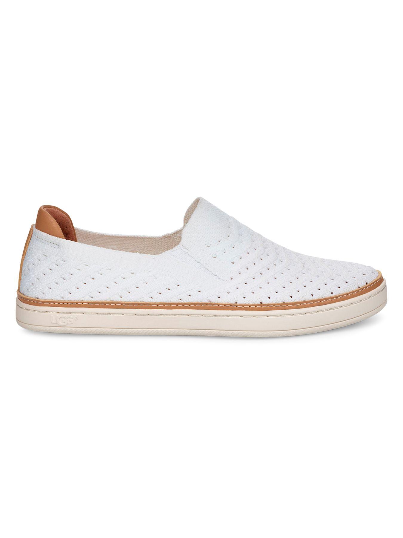 UGG Synthetic Sammy Slip-on Knit Sneakers in White - Lyst