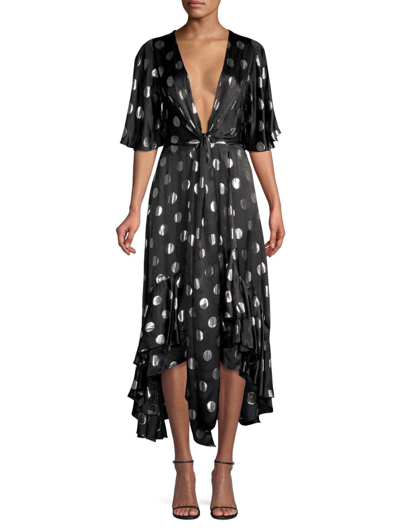 sareth dot wrap dress