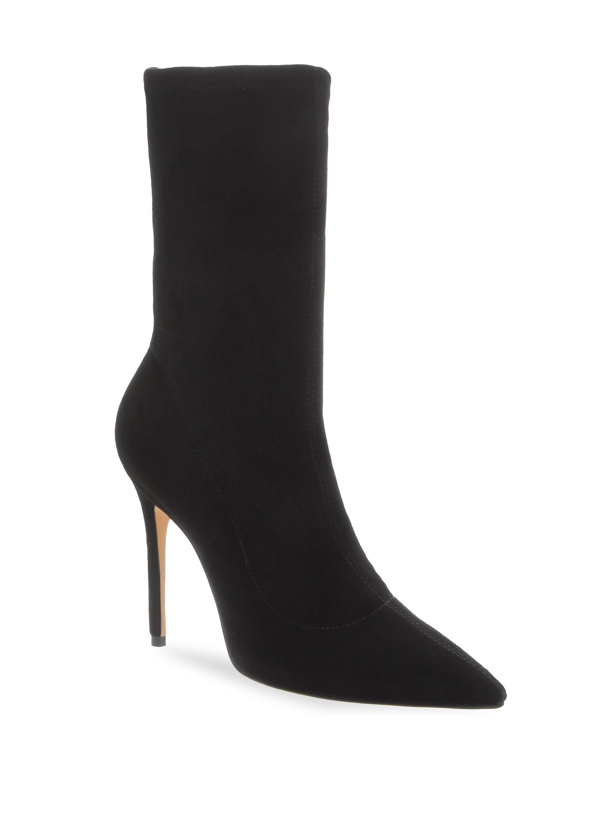 schutz krysta suede sock booties