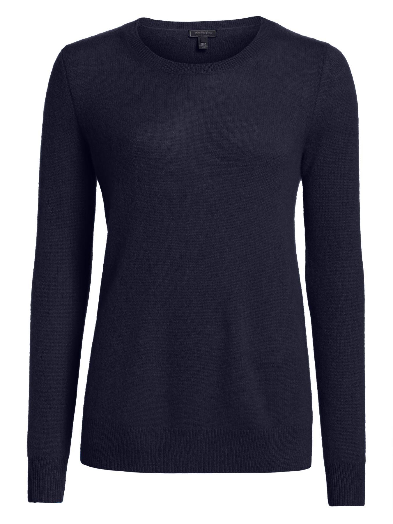 Saks Fifth Avenue Collection Featherweight Cashmere Sweater in Blue - Lyst
