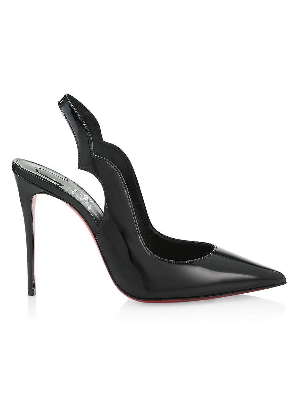 Christian Louboutin Hot Chick 100 Slingback Patent Leather Pumps in ...