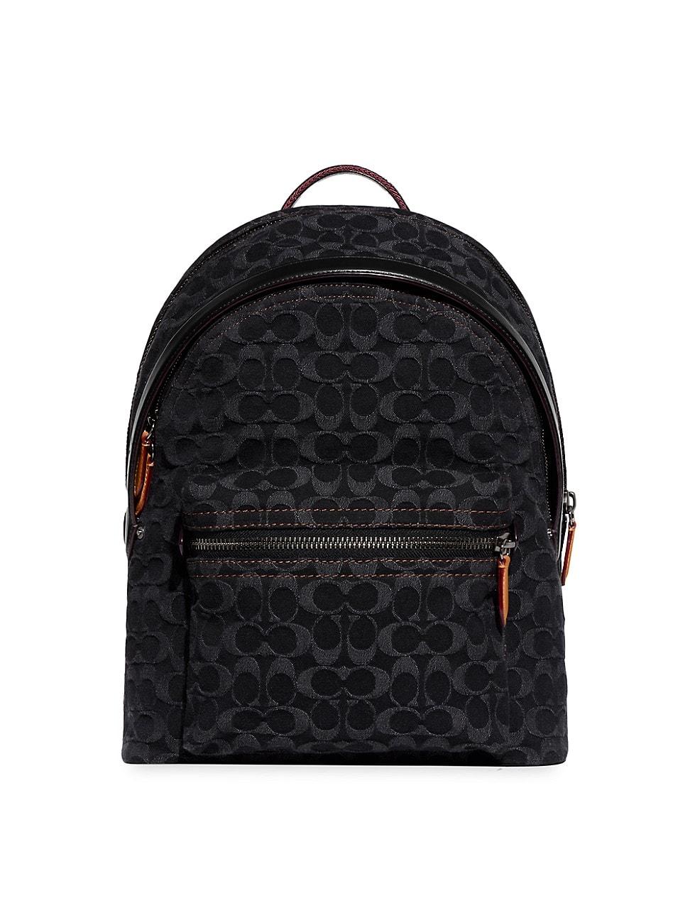 COACH Charter Denim Backpack in Black for Men Lyst