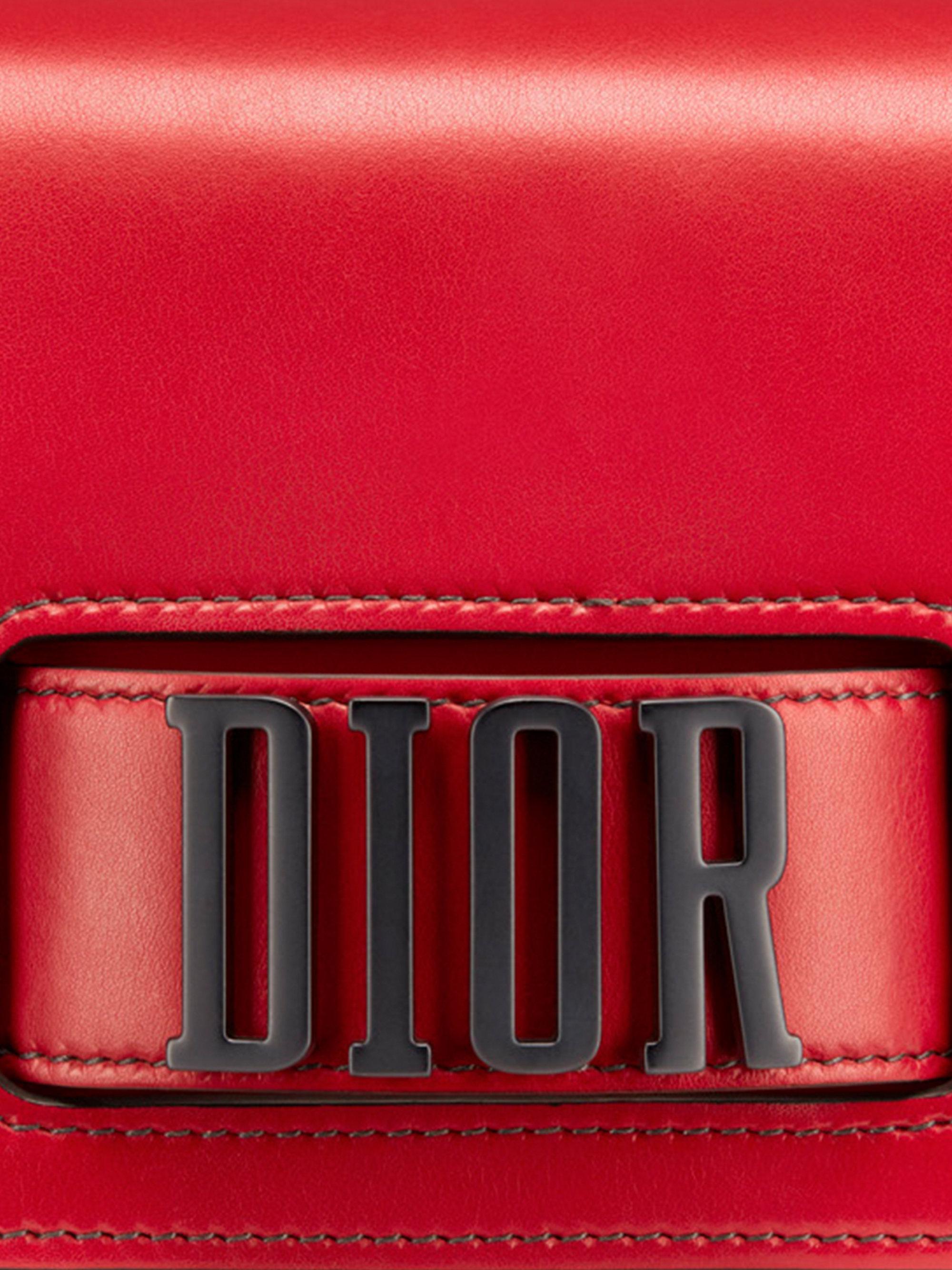 Dior Leather Dio(r)evolution Flap Bag in Red | Lyst