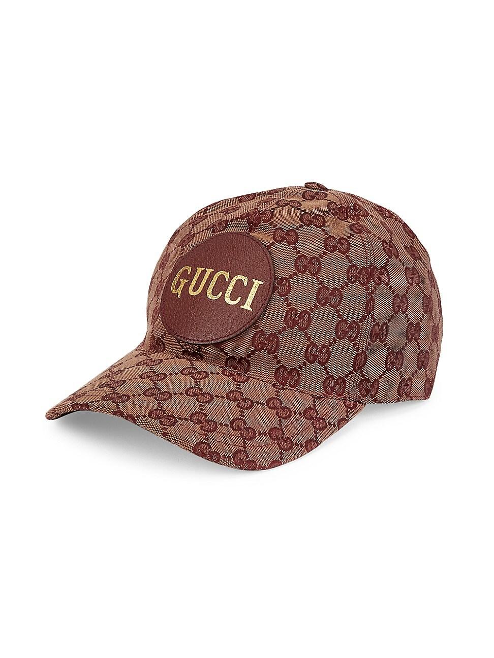 Gucci Men's Zeno Leather-patch GG Canvas Baseball Cap in Red for Men | Lyst