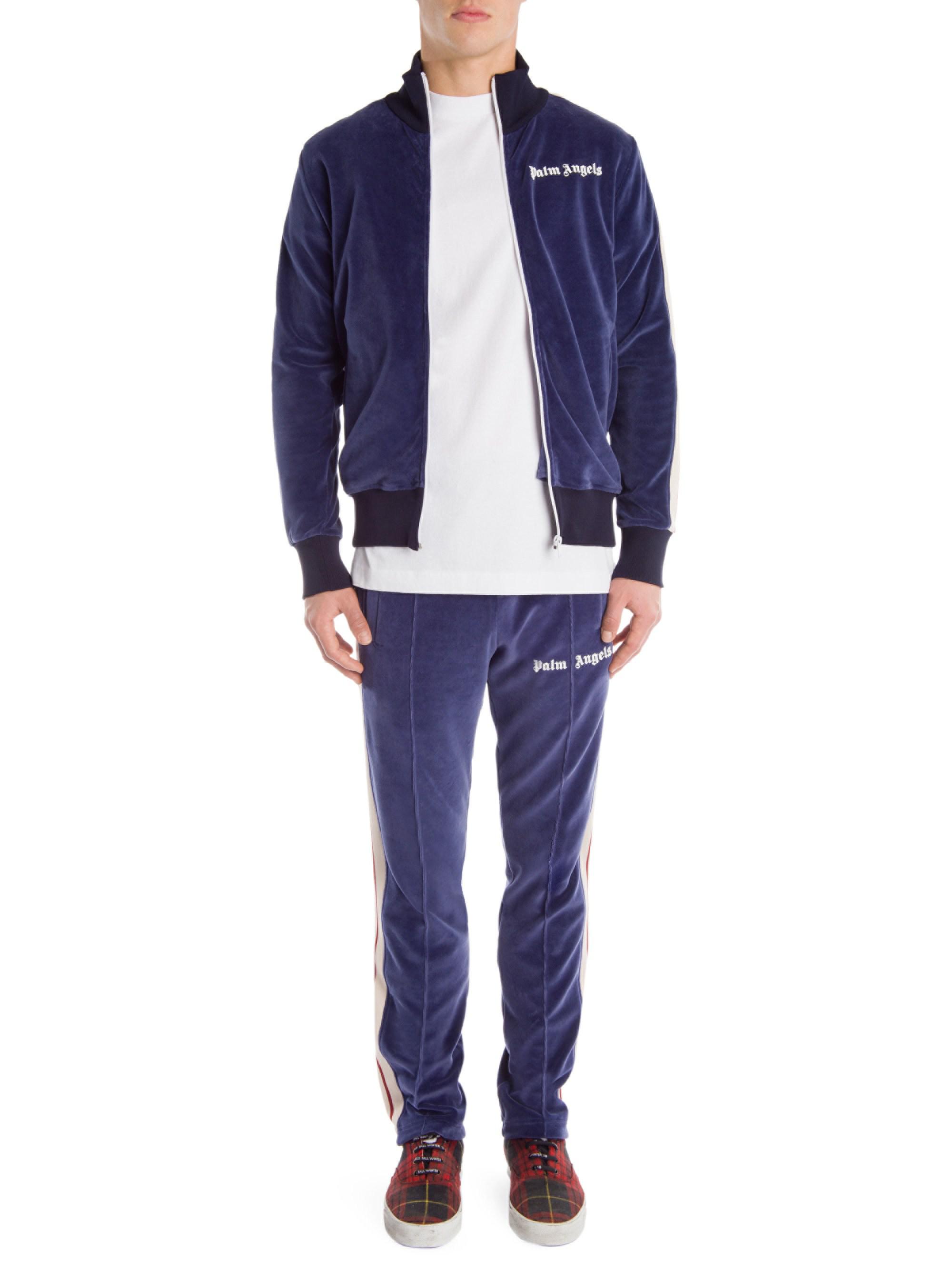 palm angels velvet tracksuit