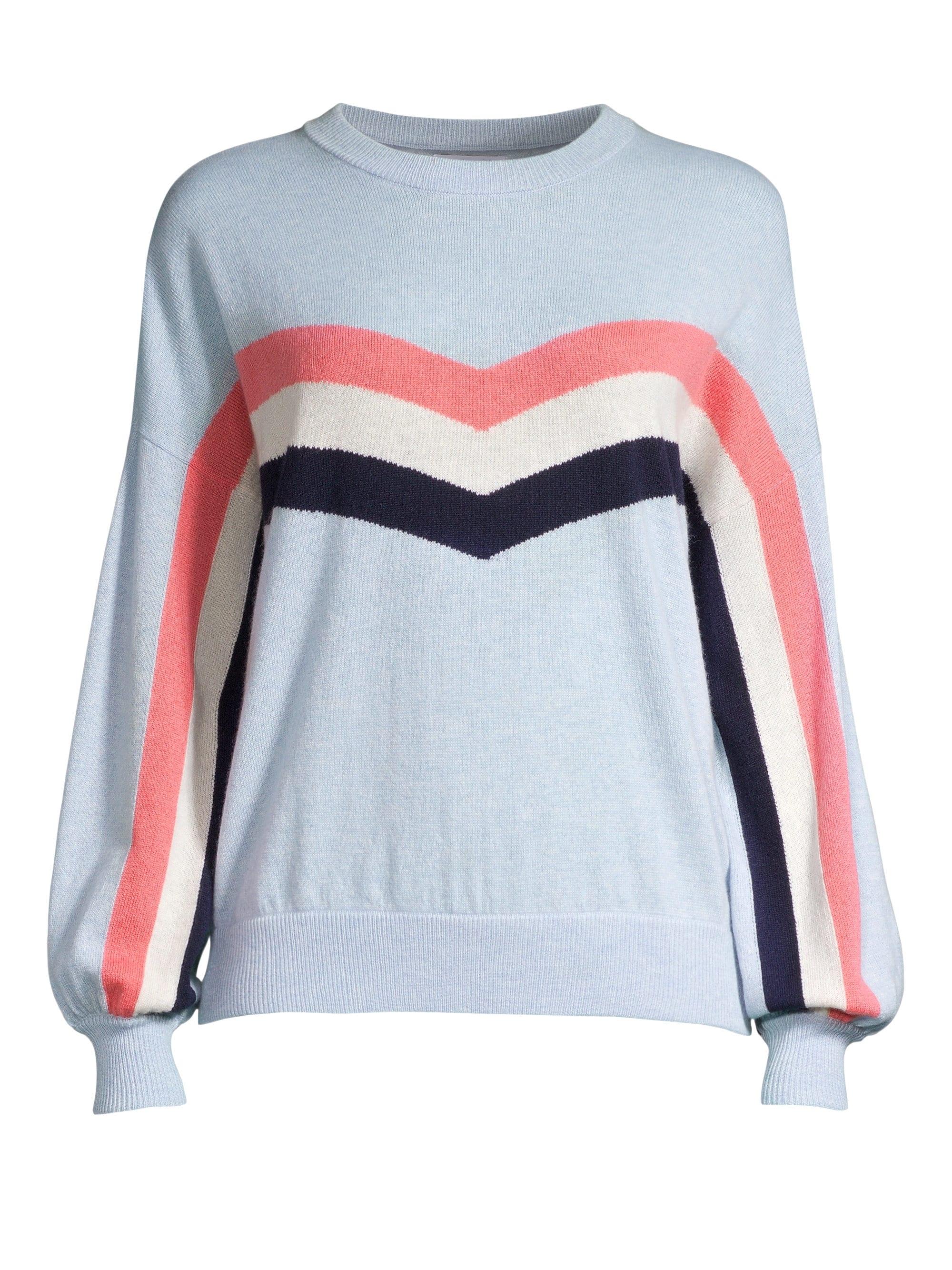 spiritual gangster stripe crew neck sweatshirt