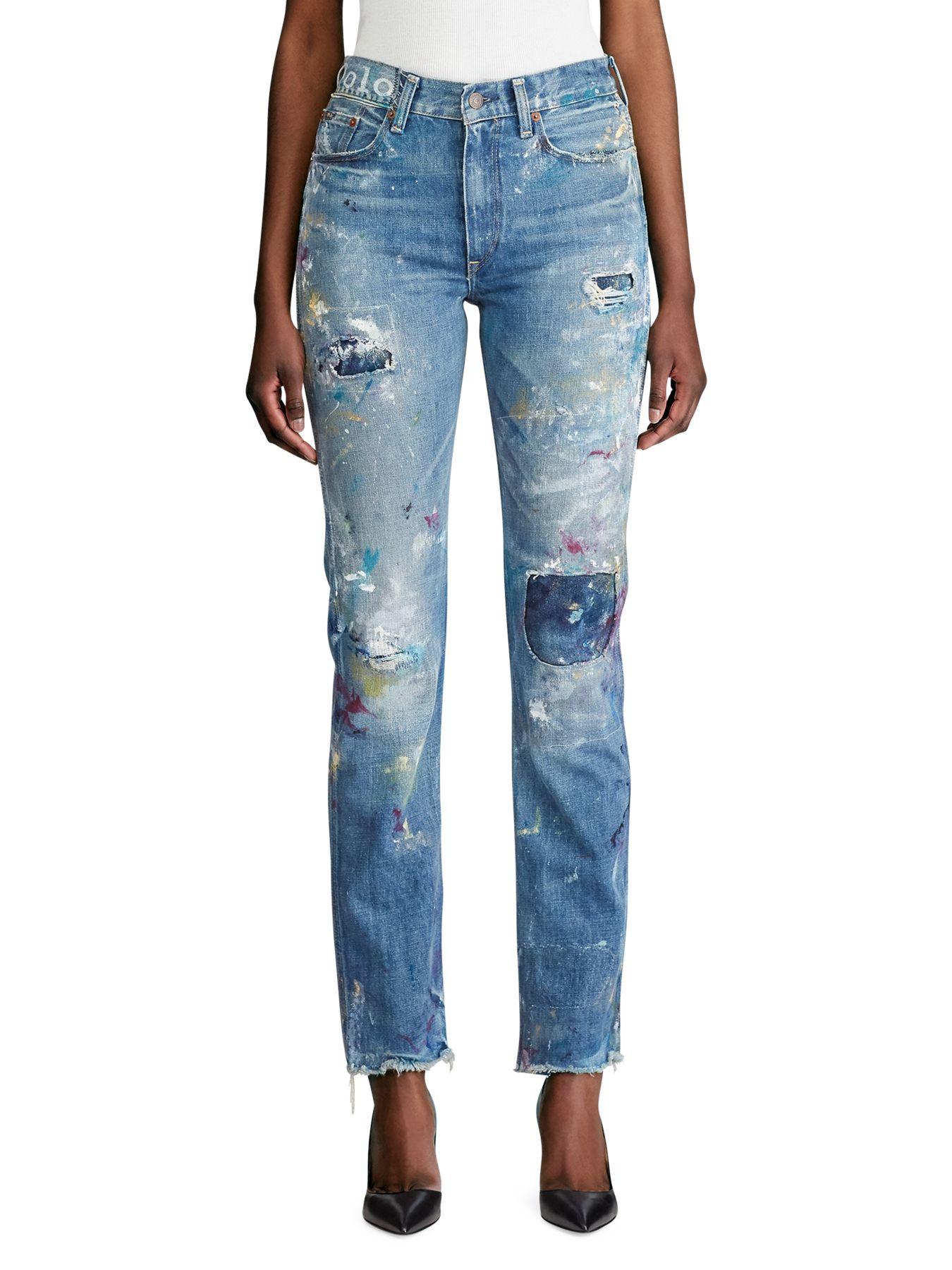 Polo Ralph Lauren Denim Reede High-rise Straight Jean in Blue | Lyst