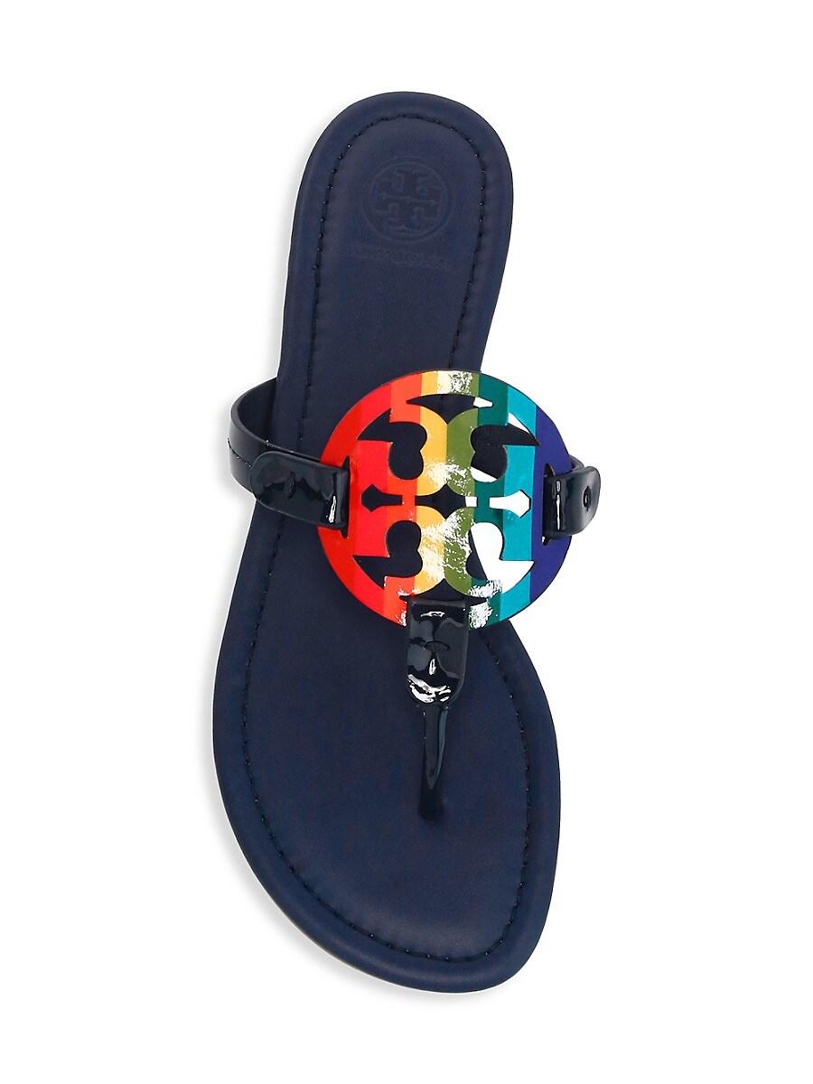 tory burch miller sandals rainbow