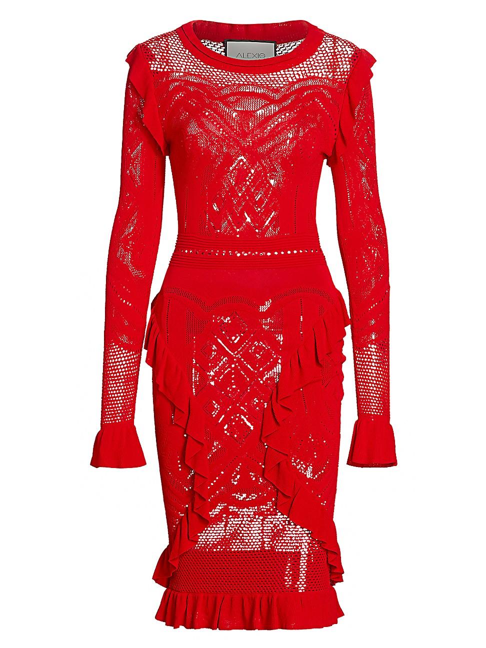 Alexis sivan ruffle knit dress Clearance