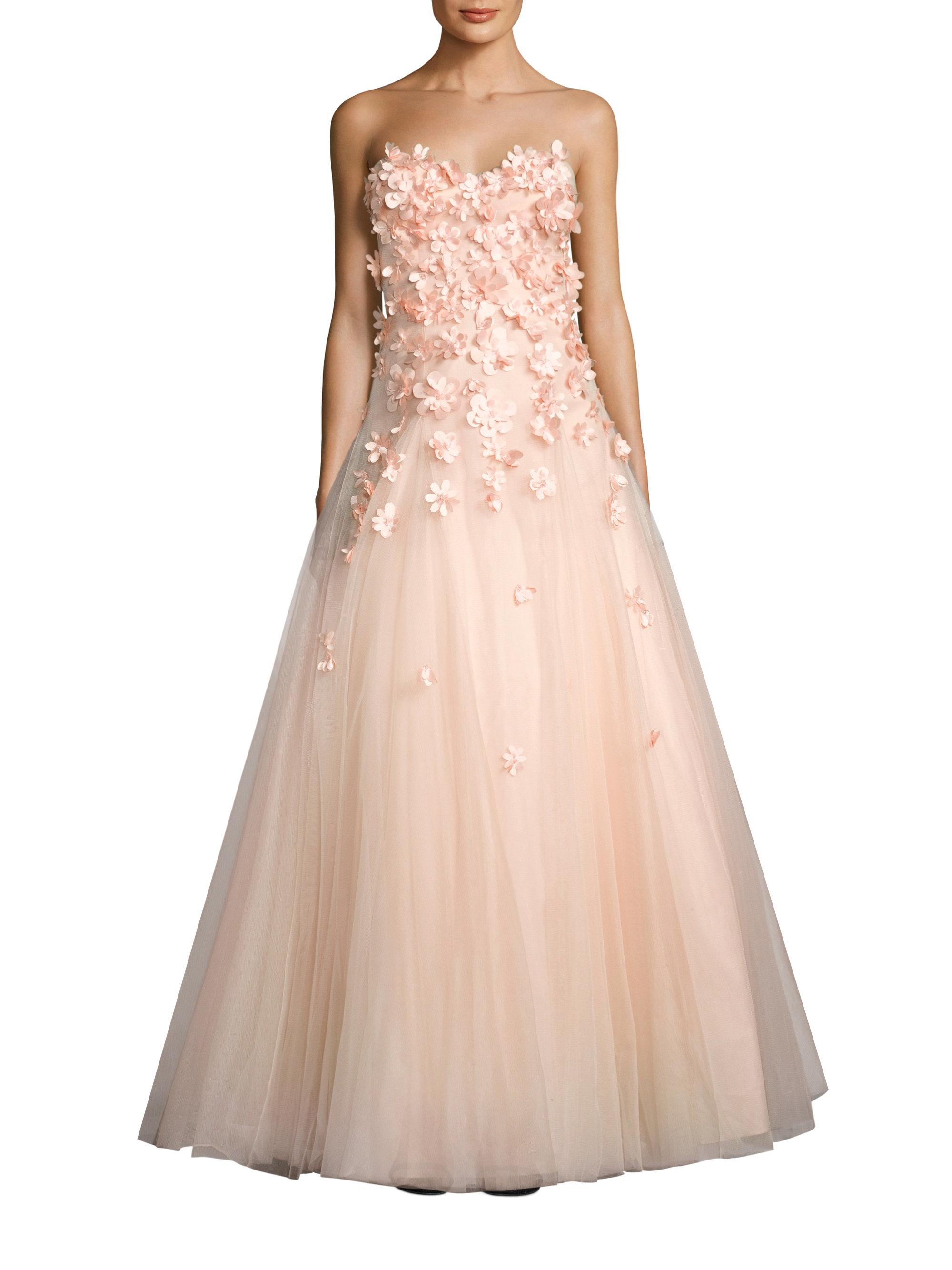 basix black label pink gown