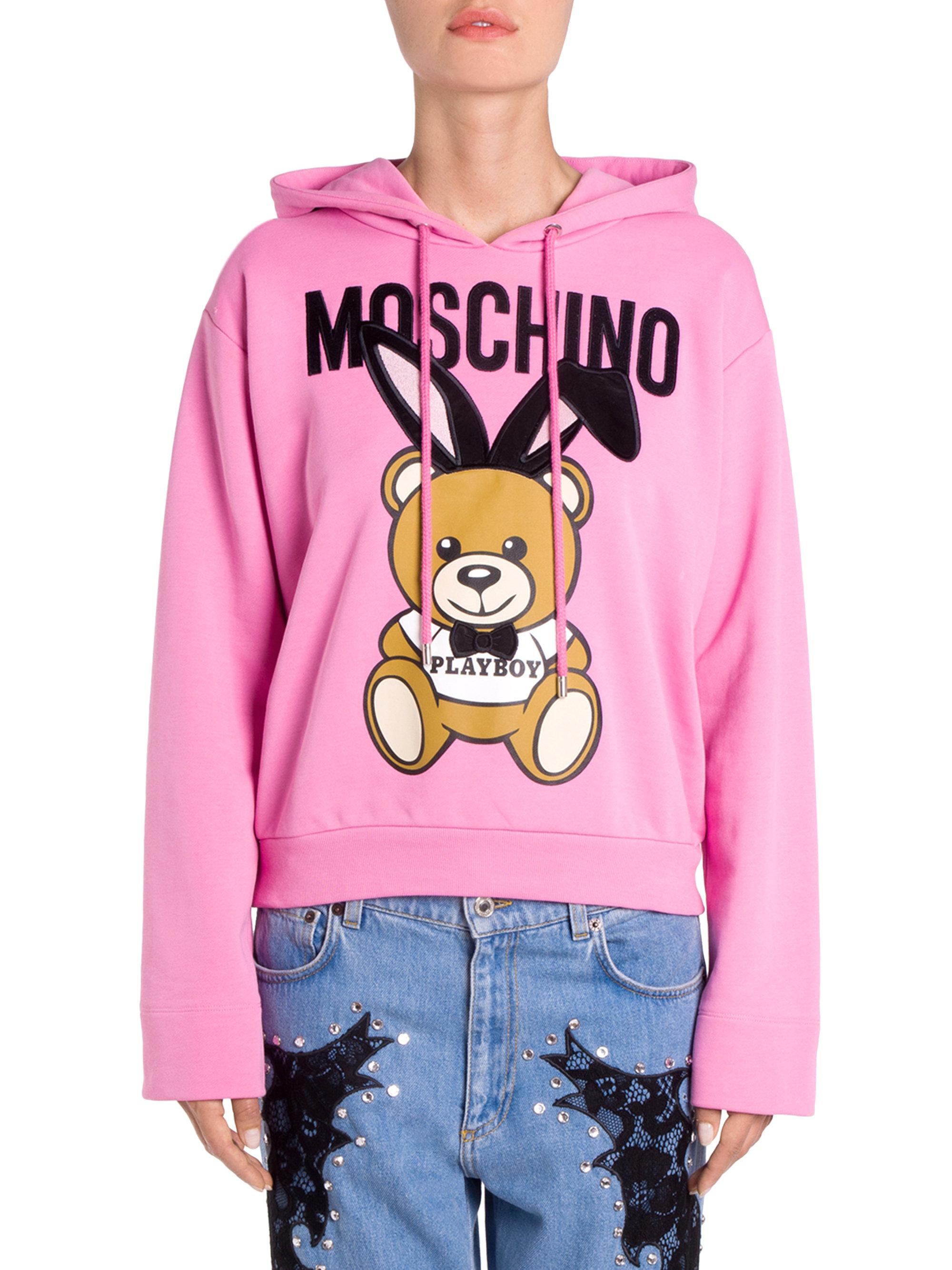 moschino teddy hoodie