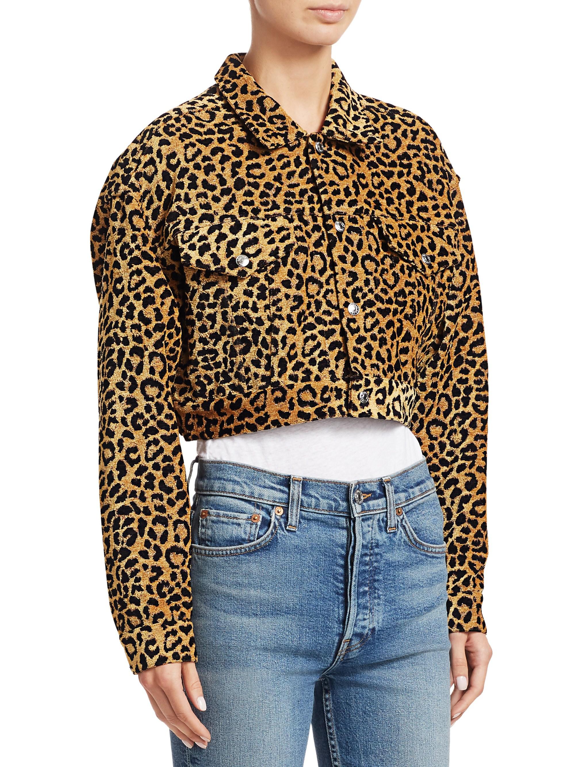 redone cropped denim jacket