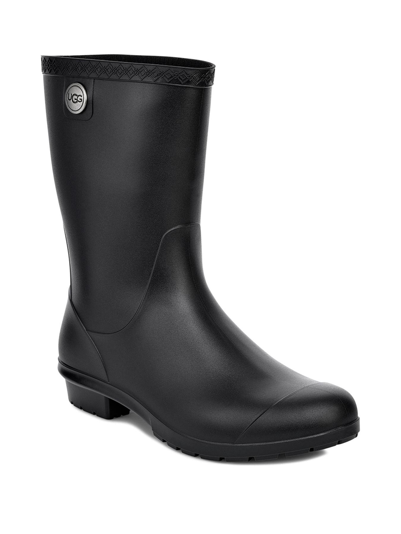 shearling lined rain boots